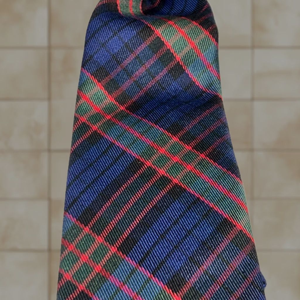 Brooks Brothers VTG Brooks Brothers Makers Tie Tartan Plaid Wool Silk USA Hand Block Men Tie Multicolor Classic Width Holiday Christmas 100% Wool Adjustable One Size Size ONE SIZE - 1 Thumbnail