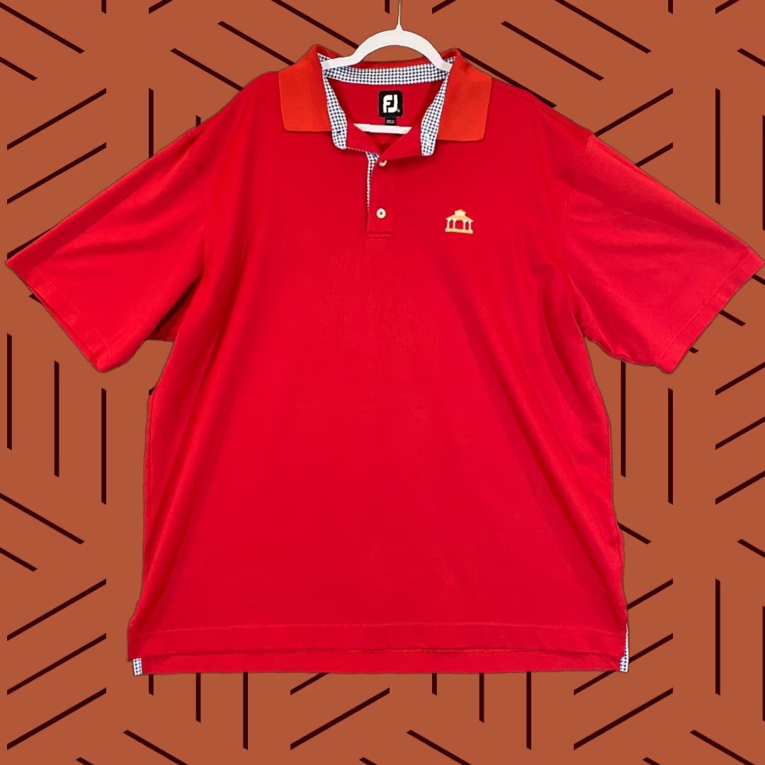 Footjoy FootJoy Polo Mens 2XL Red Golf Shirt S/S Casual Pullover Performance Shirt Size US XXL / EU 58 / 5 - 1 Thumbnail