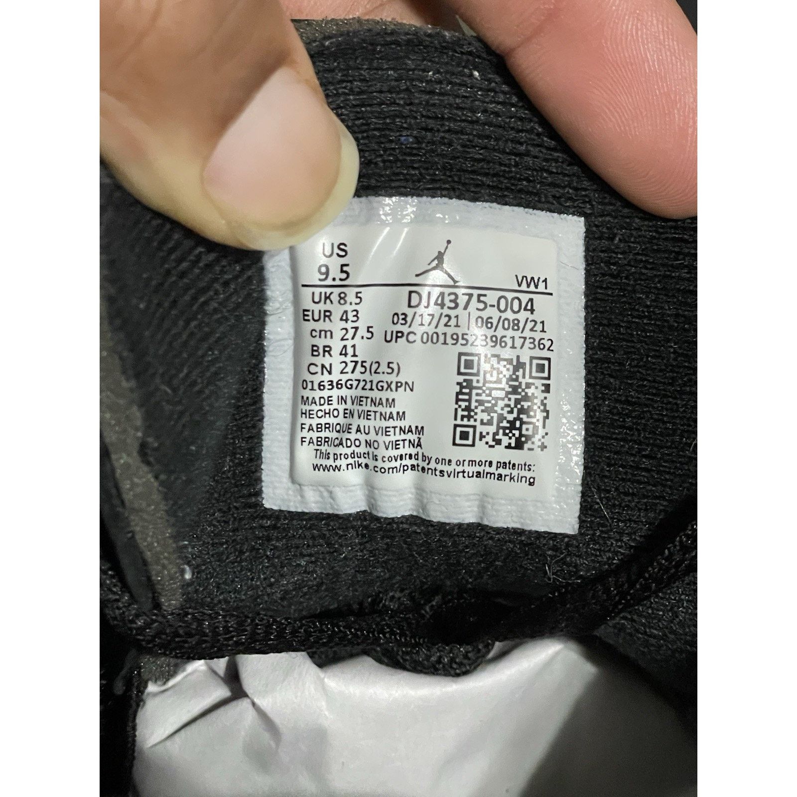 Jordan Brand Size 9.5M -Off-White x Air Jordan 2 Retro SP Low Black Royal Size US 9.5 / EU 42-43 - 6 Thumbnail