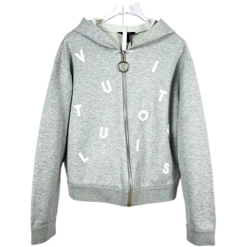 Louis Vuitton Louis Vuitton Gray Cotton Long Sleeve Hoodie 0089 Size XS / US 0-2 / IT 36-38 - 1 Thumbnail