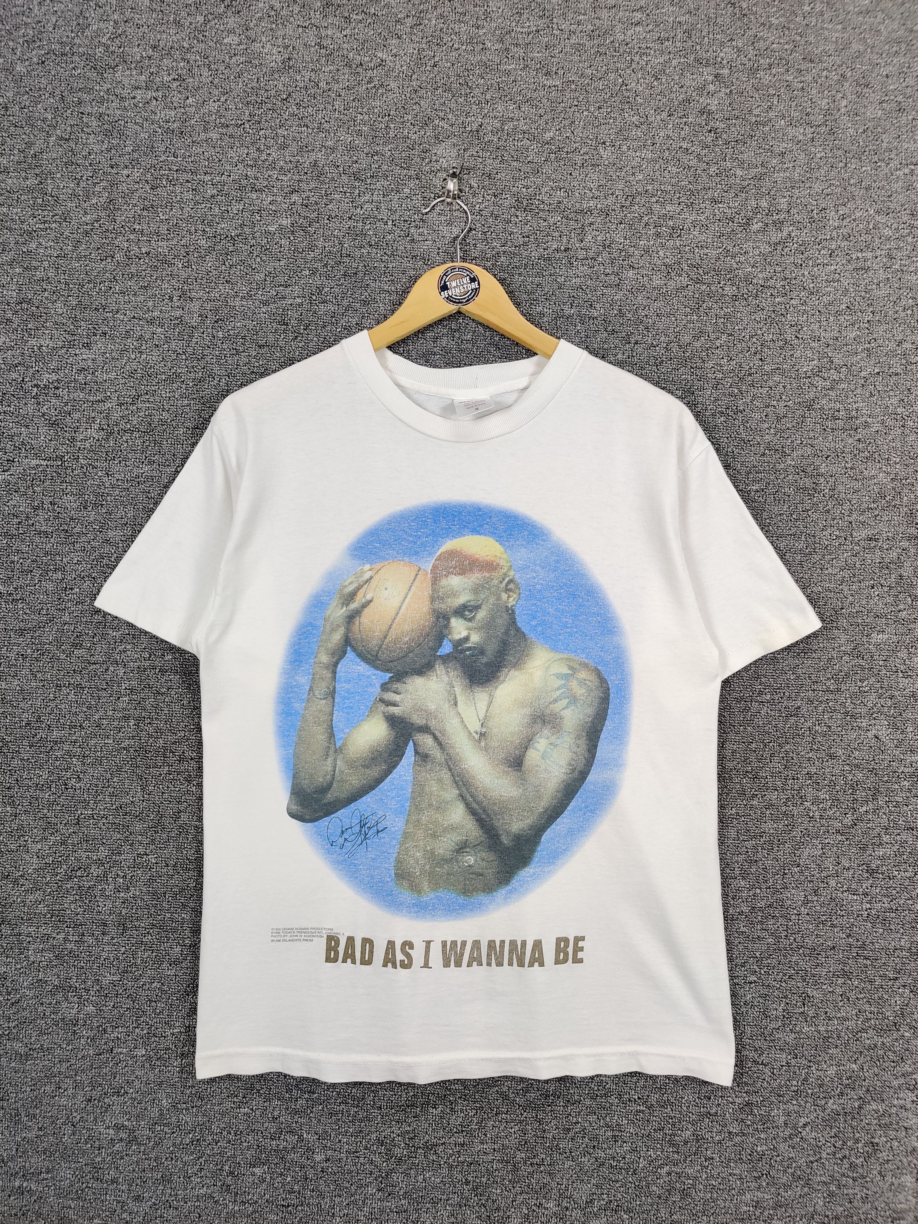 Vintage Vintage 90s Dennis Rodman Bad As I Wanna Be Tshirt Size US M / EU 48-50 / 2 - 1 Thumbnail