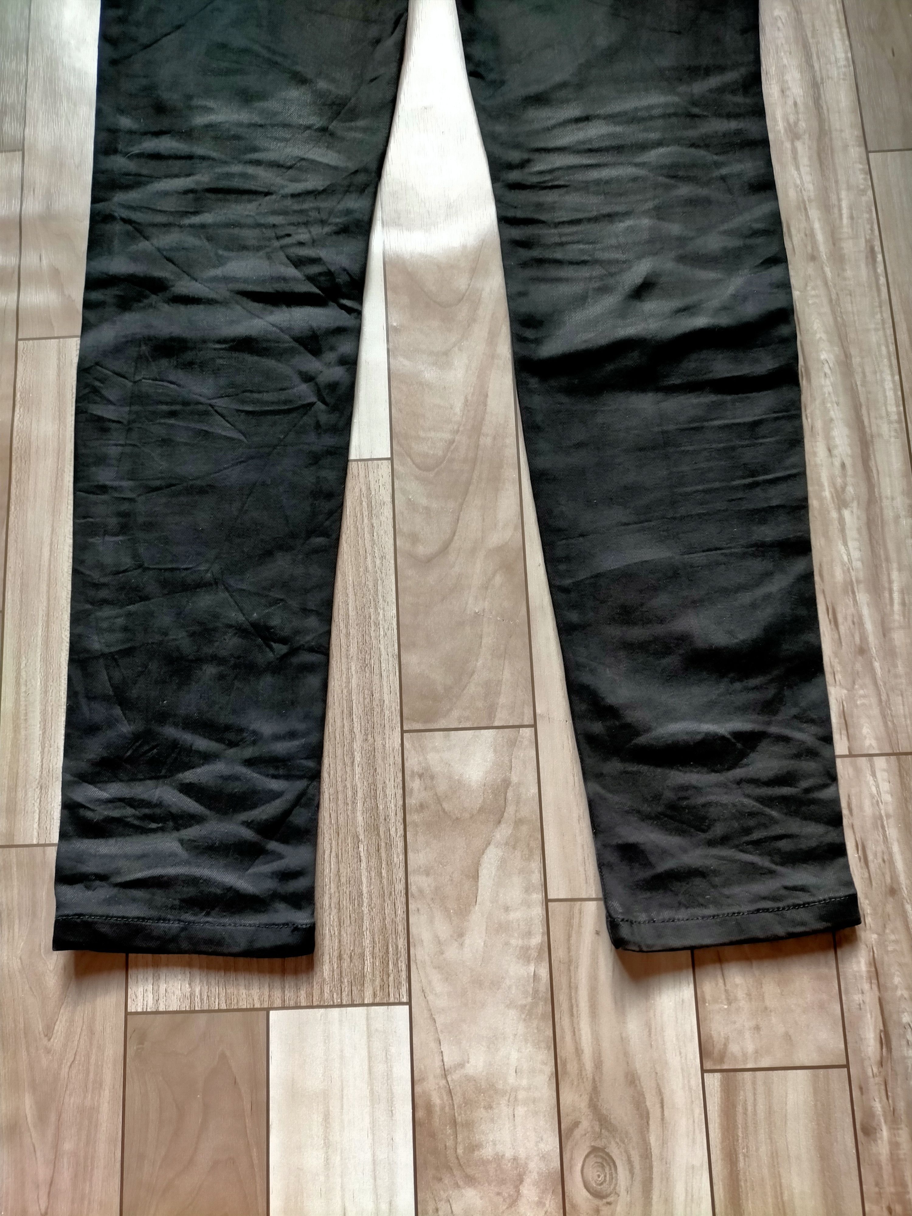 Tornado Mart Tornado Mart Whiskers Waxed Skinny Black Jeans Size US 34 / EU 50 - 11 Thumbnail