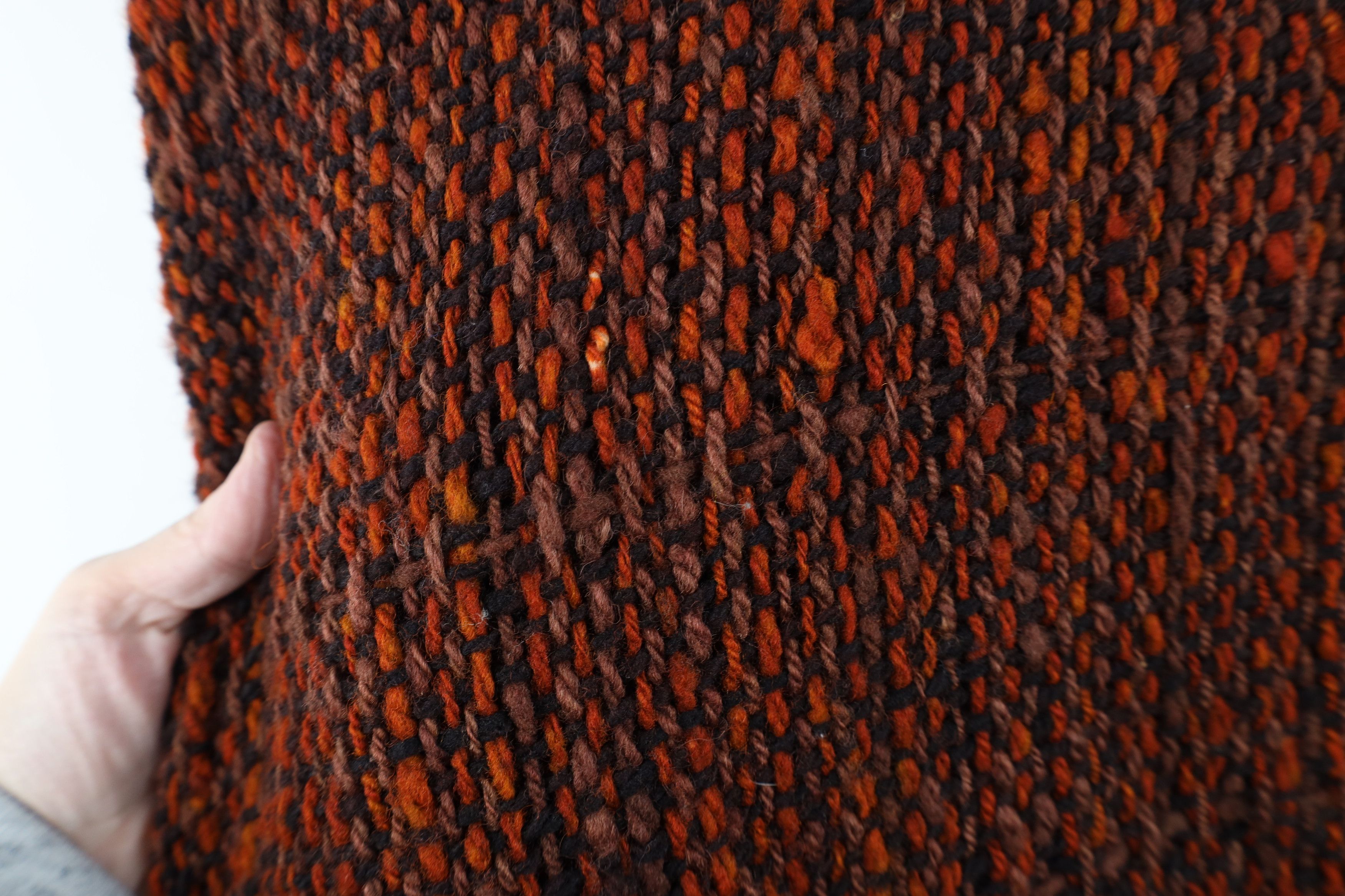 Vintage Vintage 60s Boho Chic Crochet Wool Festival Poncho Sweater Size ONE SIZE - 4 Thumbnail