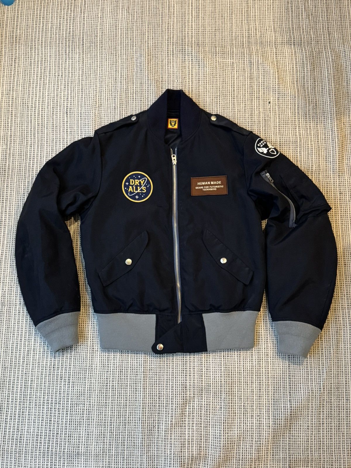 Human Made Human Made Navy Tiger Bomber Jacket Size US S / EU 44-46 / 1 - 1 Thumbnail
