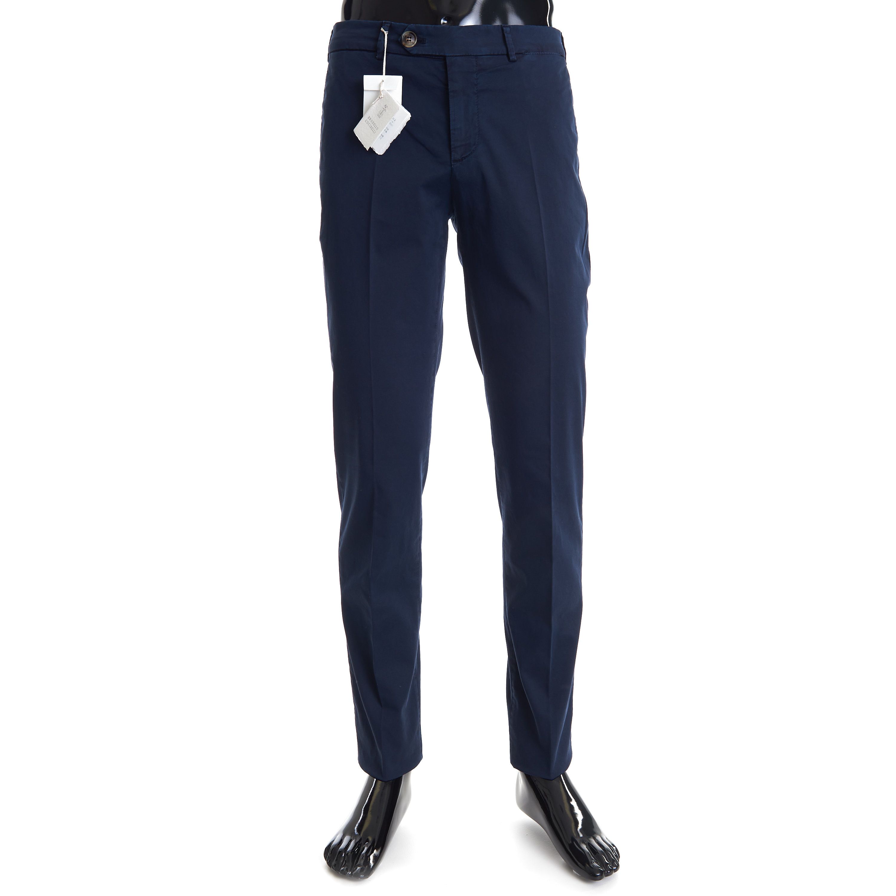 Brunello Cucinelli Navy Blue Italian Fit Trousers / Pants Size US 38 / EU 54 - 1 Thumbnail