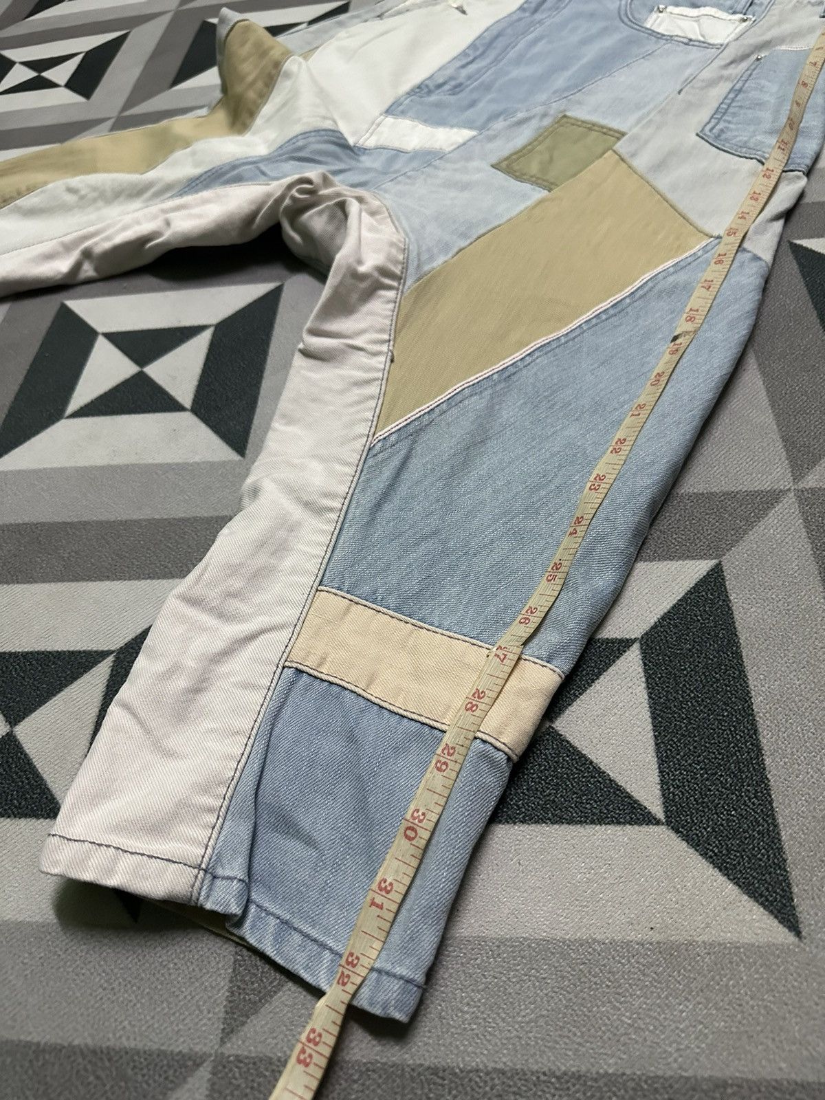 Ne-Net Ne-net Issey Miyake patchwork denim harem pants Size US 28 / EU 44 - 16 Thumbnail