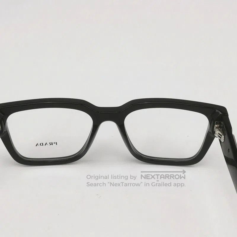 Prada Prada Black Triangle Logo Glasses. Size ONE SIZE - 5 Thumbnail