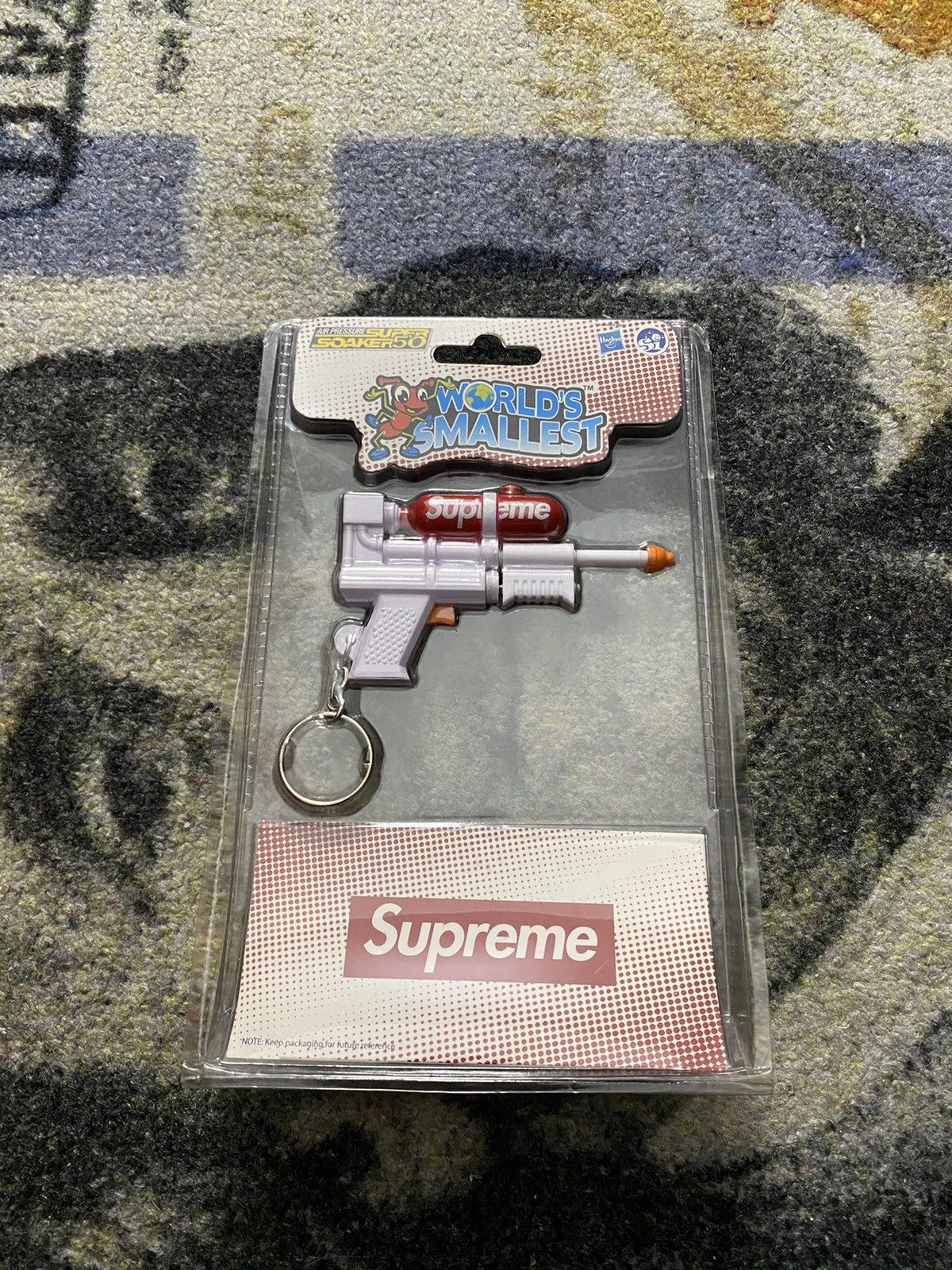 Supreme Super Soaker 50 Water Blaster Keychain White