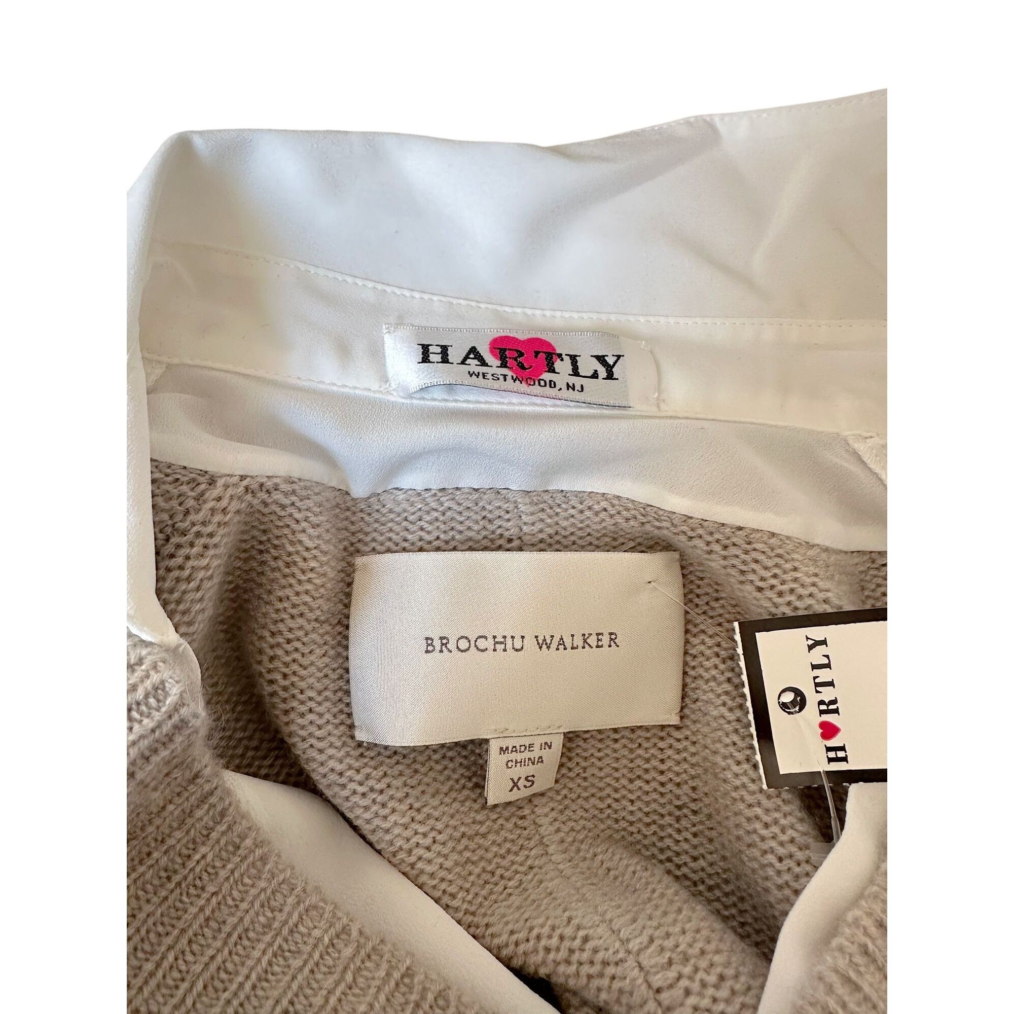 Brochu Walker Brochu Walker Striped V Neck Layered Pullover Sweater. Size Size XS / US 0-2 / IT 36-38 - 7 Thumbnail
