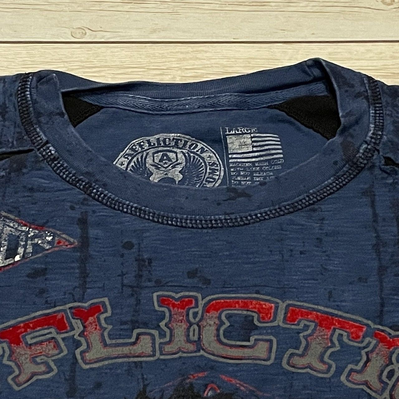 Affliction × Ed Hardy × Southpole Rare Affliction Wings Cross Longsleeve Y2K Style Size US L / EU 52-54 / 3 - 6 Thumbnail
