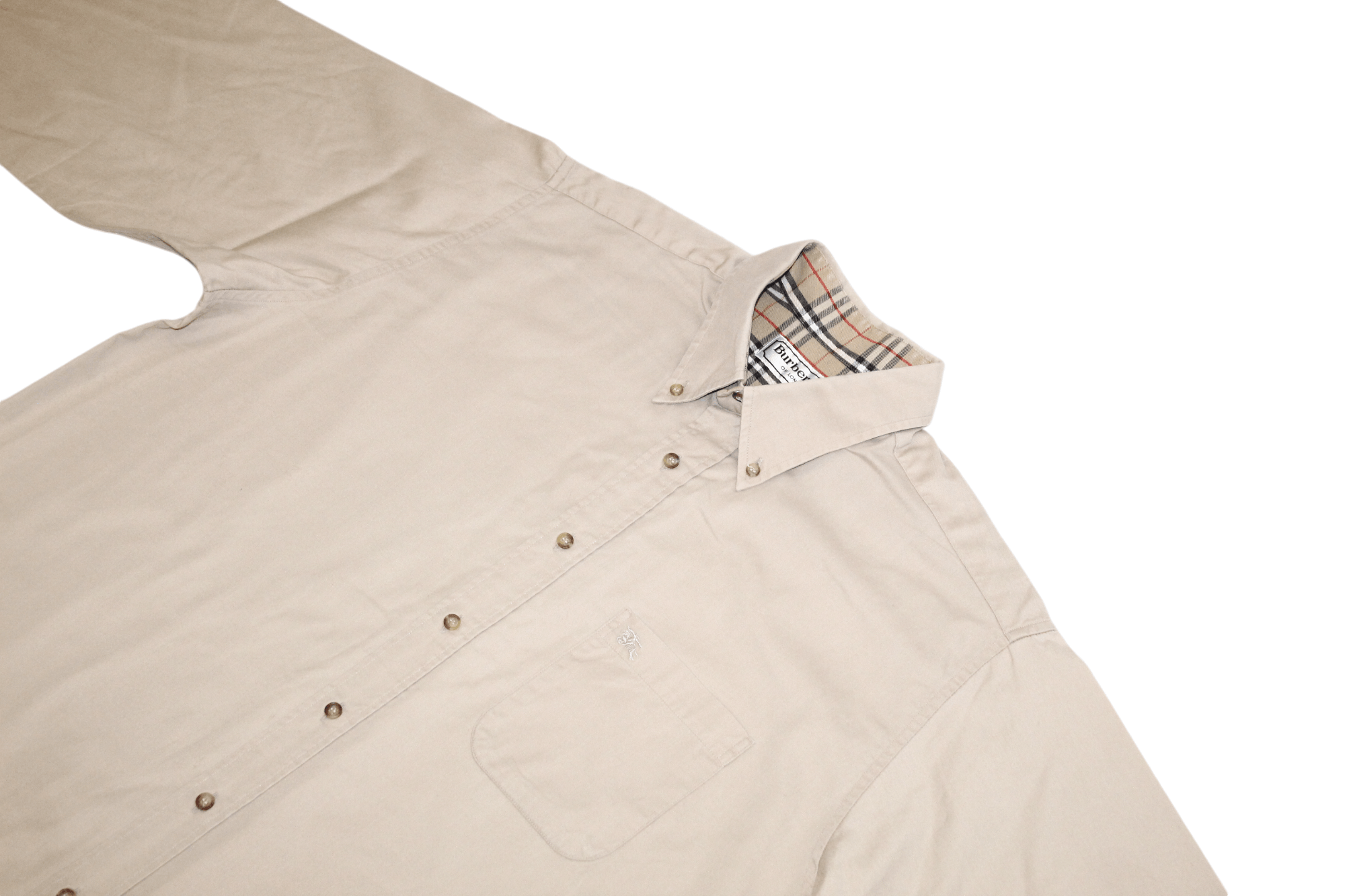 Burberry 70's Burberrys of London Signature Button Down Oxford Shirt Size US L / EU 52-54 / 3 - 7 Thumbnail
