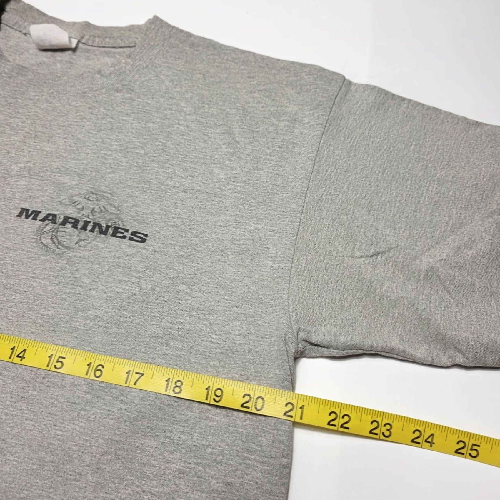 Vintage VINTAGE United States Marines Graphic T-Shirt Mens Large Single Stitch 90's Size US L / EU 52-54 / 3 - 3 Thumbnail