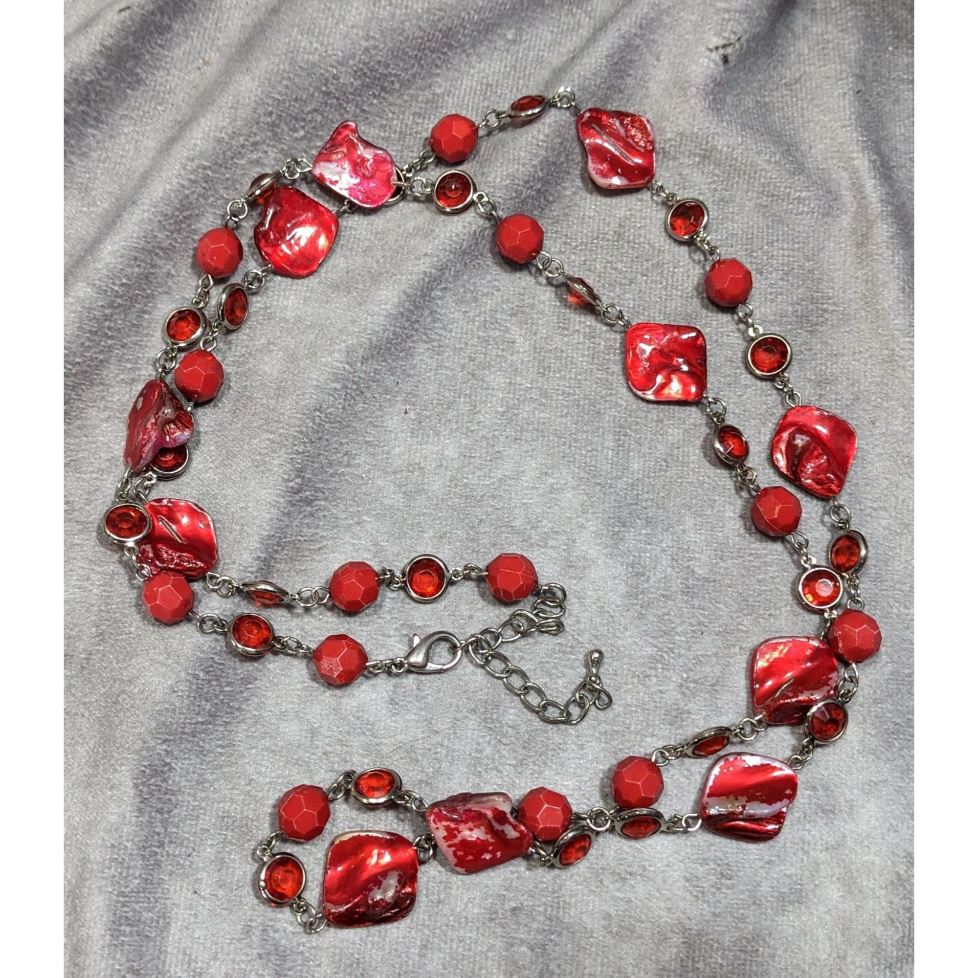 Other Mermaidcore Beachy Red Shell And Gem Beaded Necklace Size ONE SIZE - 5 Thumbnail