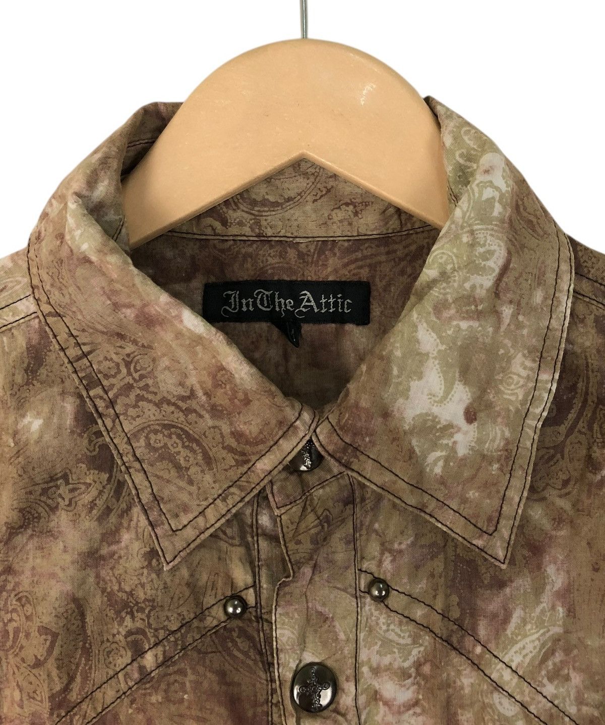 In The Attic × Japanese Brand × Seditionaries Japanese Brand In The Attic Stone Wash Western Wear Shirt Size US M / EU 48-50 / 2 - 8 Thumbnail