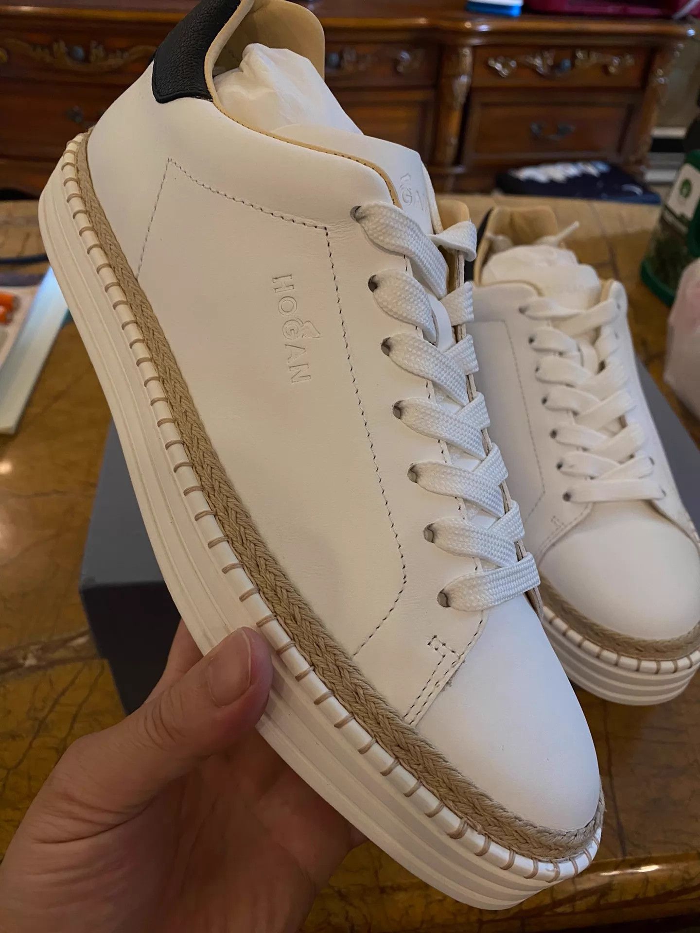 Hogan HOGAN White Dad Sneaker UK7 New Authentic Size US 8 / EU 41 - 3 Thumbnail