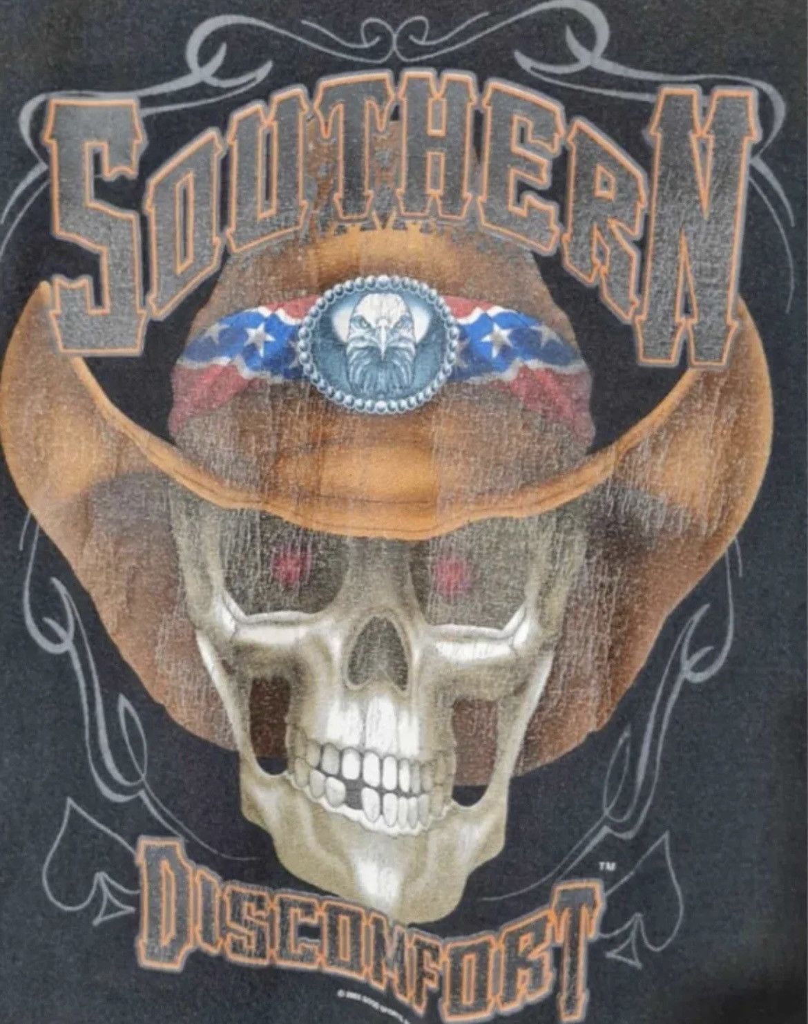 Vintage Vintage biker Southern Discomfort club t shirt faded 2005 Size US XXL / EU 58 / 5 - 4 Thumbnail