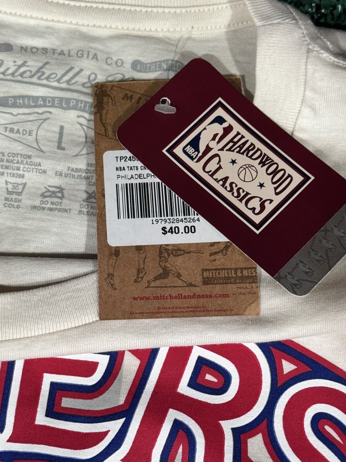 Mitchell & Ness Mitchell N Ness 76ers T-shirt Size US L / EU 52-54 / 3 - 4 Thumbnail