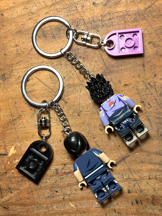 Anime Naruto Sasuke Itachi Uchiha minifigure keychain anime Size ONE SIZE - 4 Thumbnail