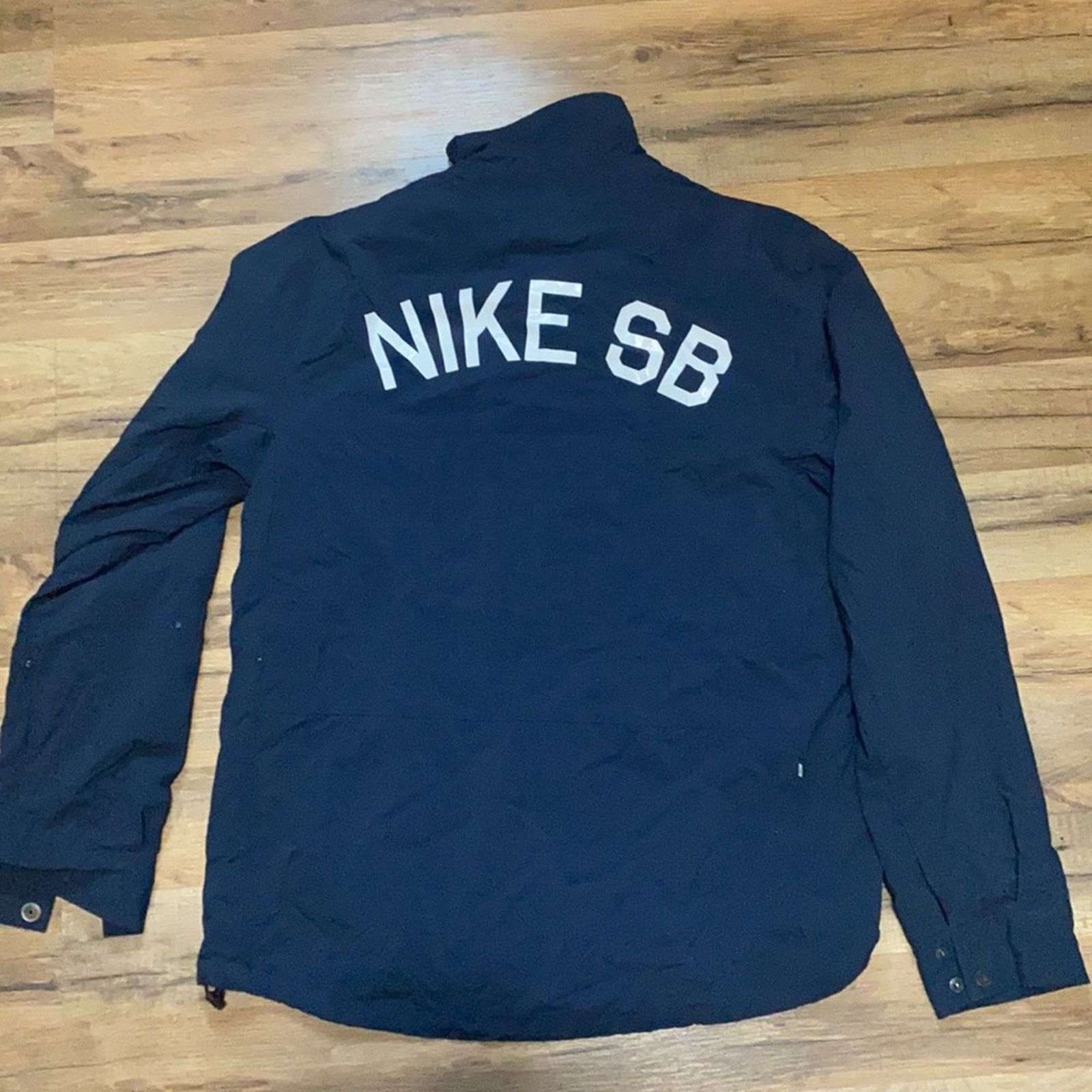 Nike Y2K Nike SB zip up button up heavy on windbreaker jacket Size US L / EU 52-54 / 3 - 11 Thumbnail