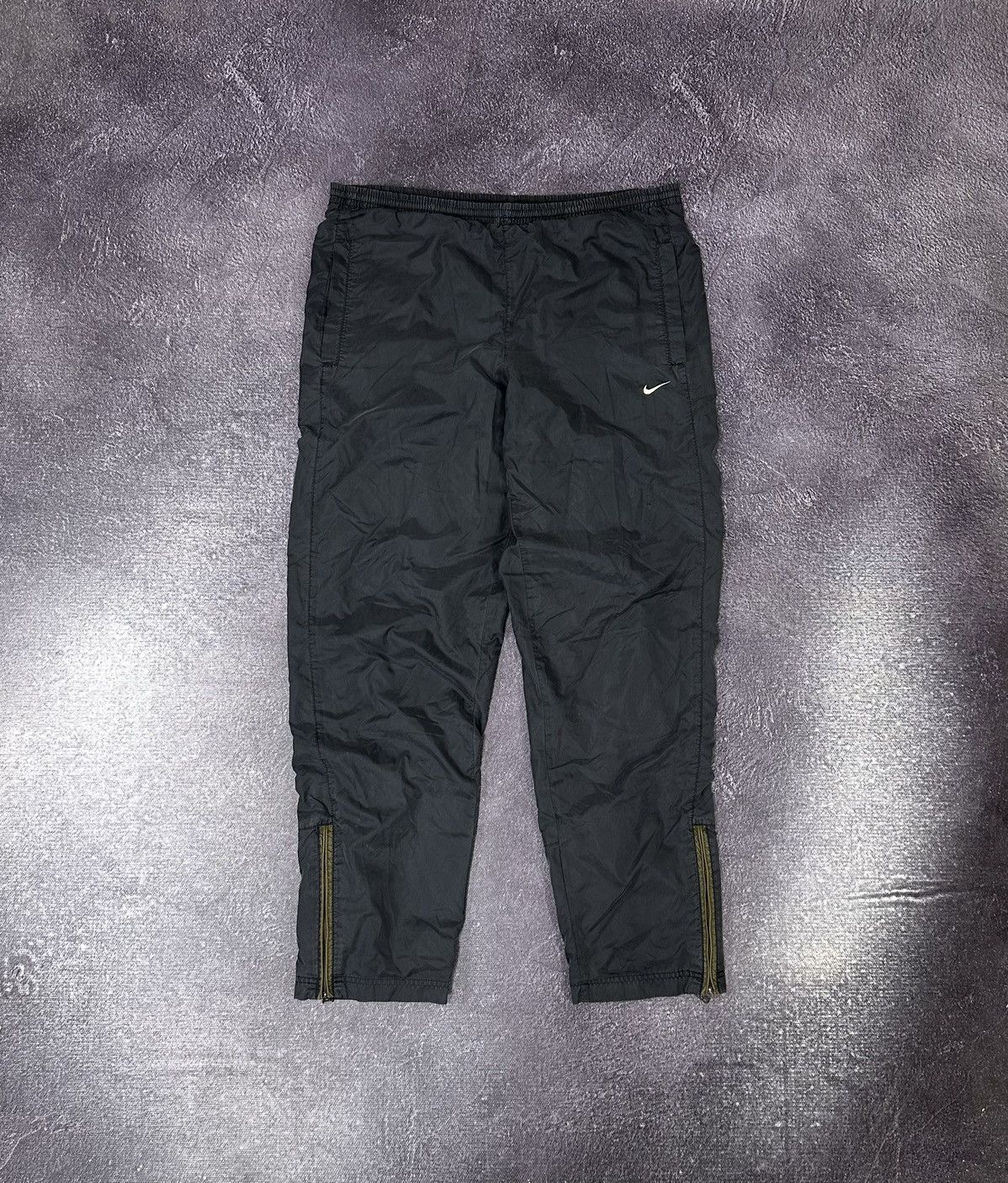 【aemmule】BLACK nylon pants opium Opium Zipper Pants | Premium Materials | New Collection 2025