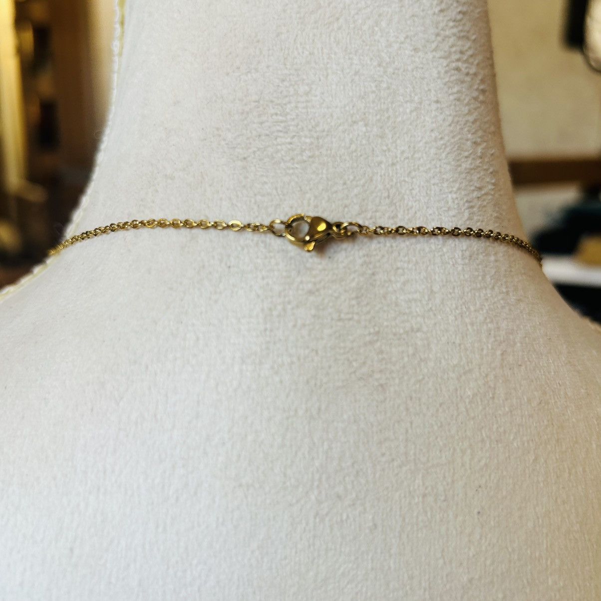 Handmade Handcrafted vintage bead drop pendant on chain necklace Size ONE SIZE - 5 Thumbnail