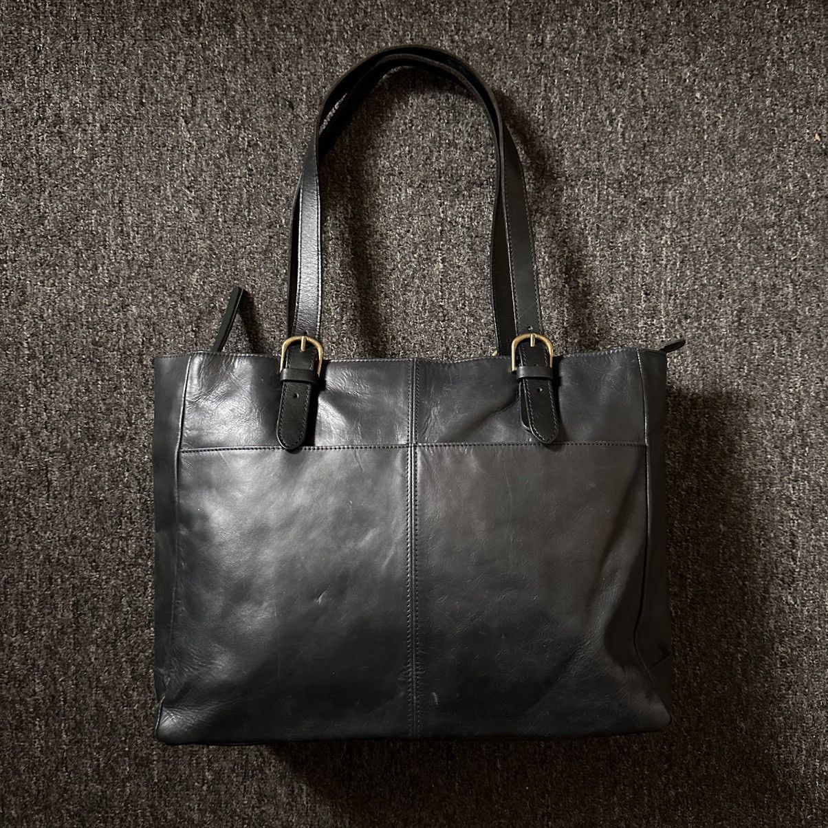 Genuine Leather JAPAN GENUINE LEATHER HANDCRAFT SHOPPING/TOTE BAG Size ONE SIZE - 4 Thumbnail
