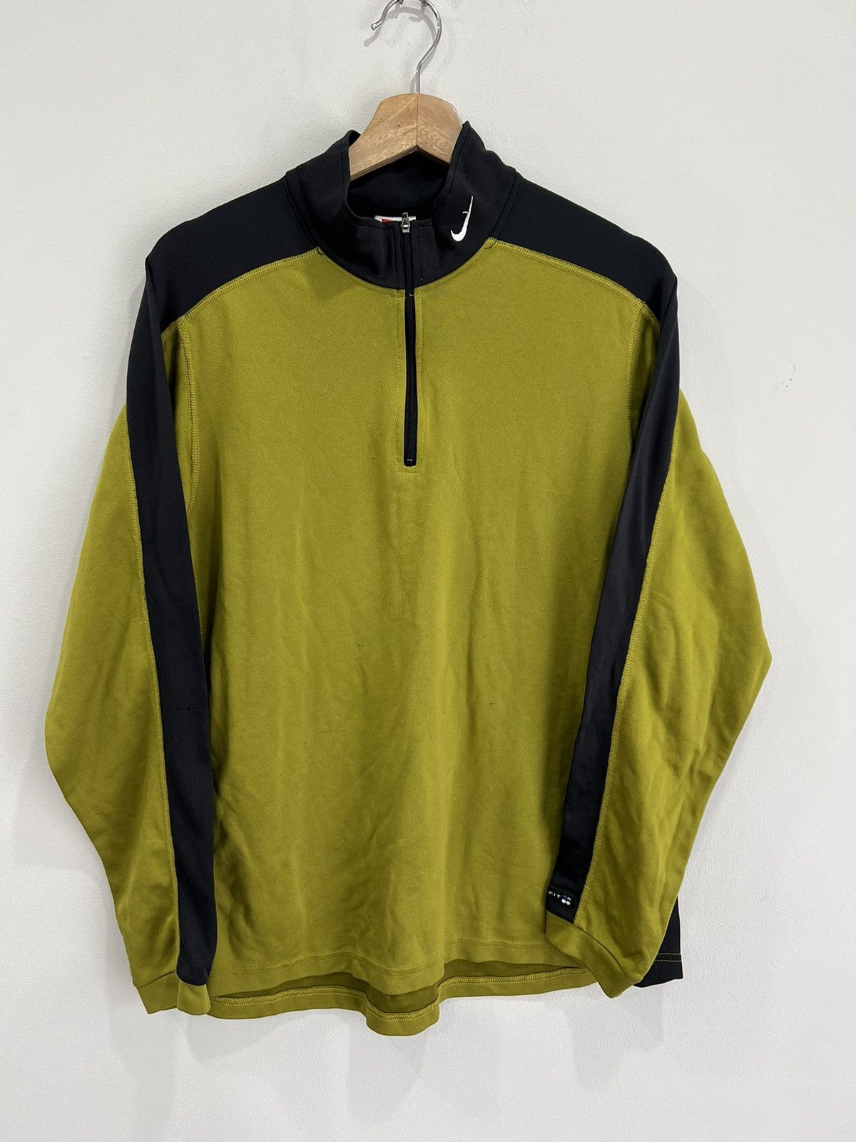 Nike Vintage Nike Quarter Zip Longsleeve Shirt XL swoosh check Size US XL / EU 56 / 4 - 1 Thumbnail