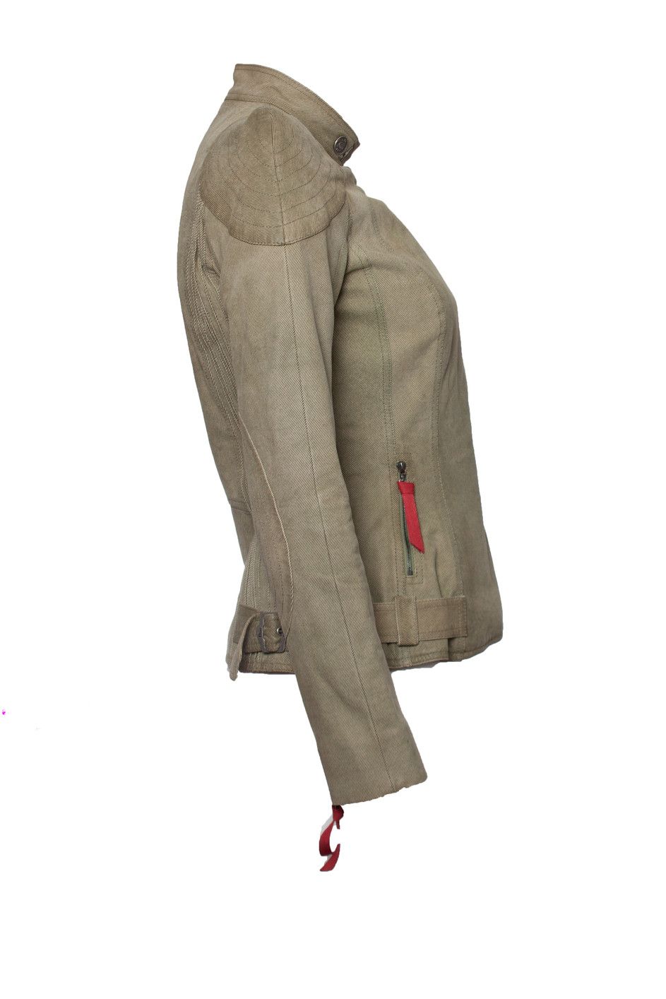 Dior Christian Dior, Green suede biker jacket and skirt Size S / US 4 / IT 40 - 11 Thumbnail