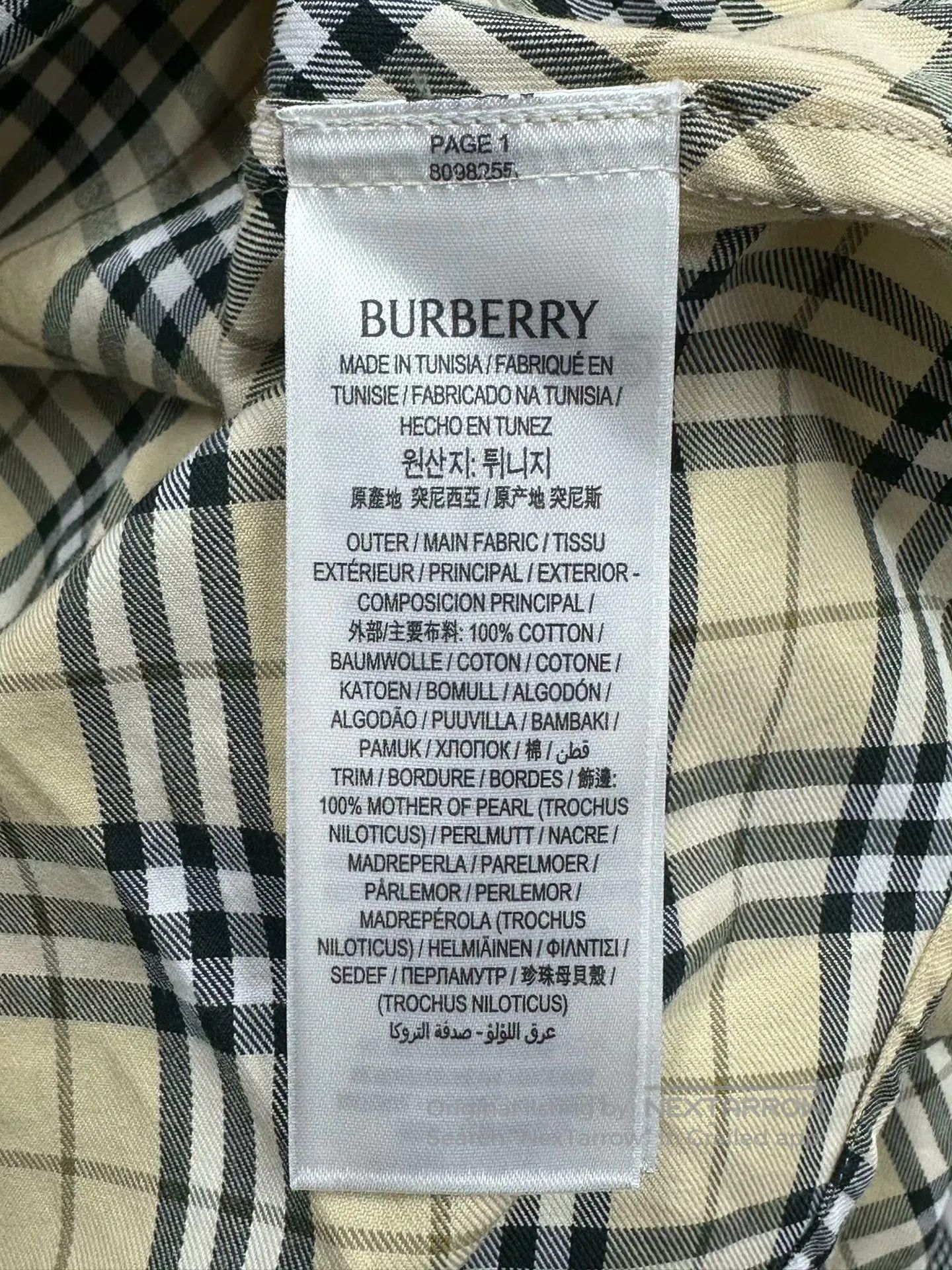 Burberry Burberry Beige Classic Plaid Long Sleeve Shirt| Size XXS / US 00 / IT 34 - 5 Thumbnail