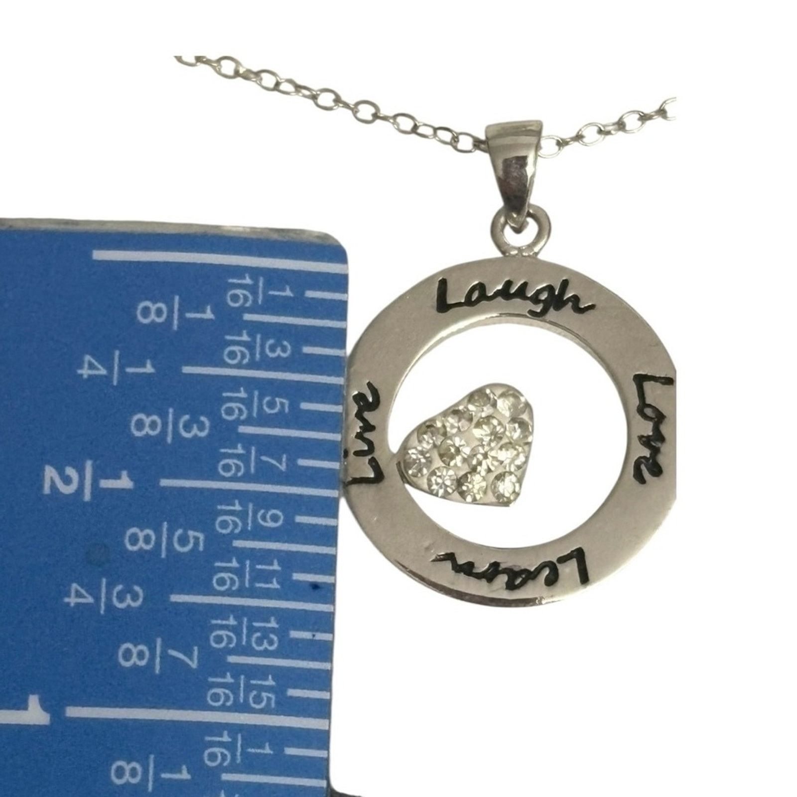 Other Silver Plated 18” Necklace Live, Laugh, Love, Learn Size ONE SIZE - 4 Thumbnail