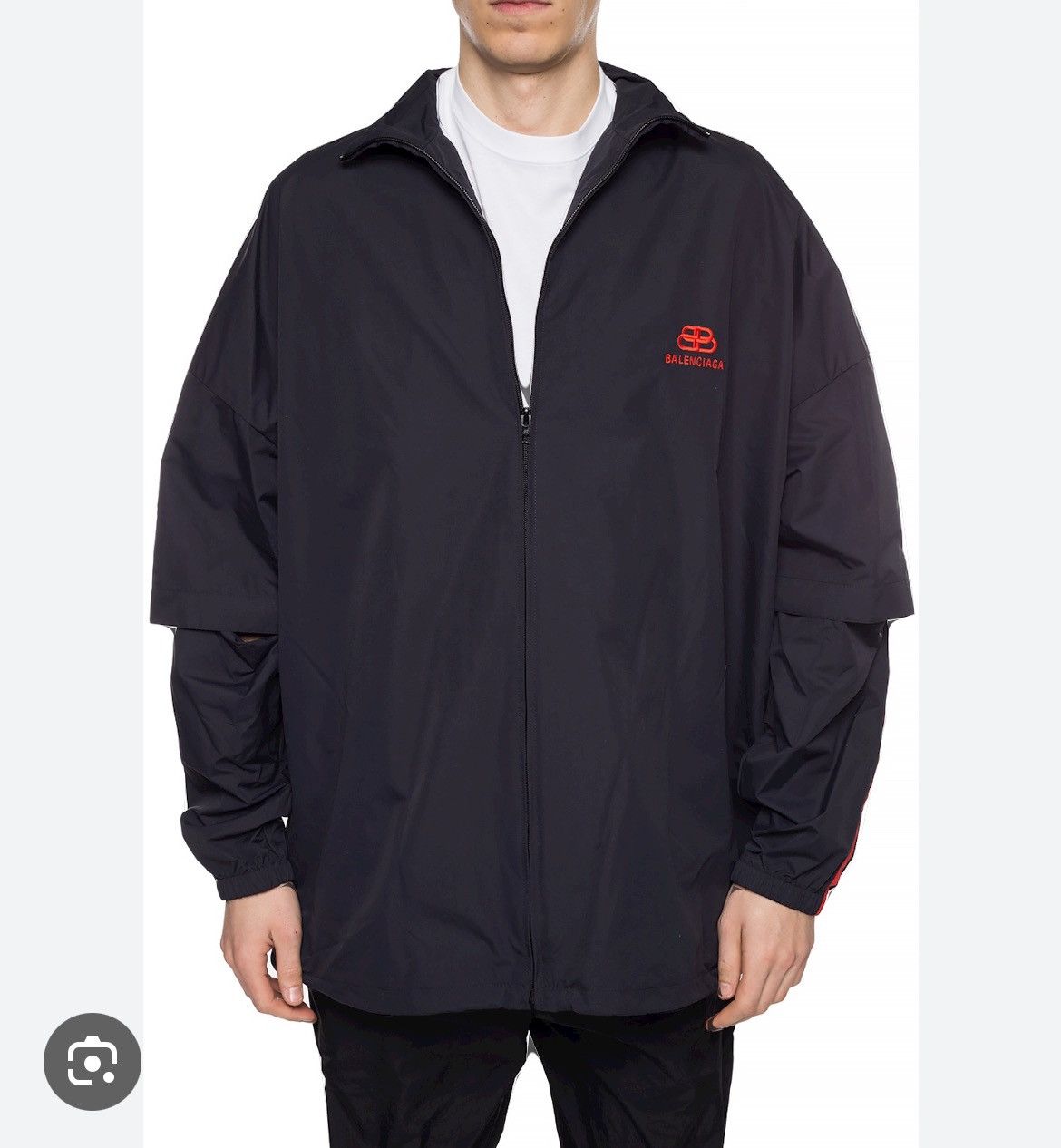 Balenciaga NWT Authentic BALENCIAGA oversized men’s zip up track jacket Size US XS / EU 42 / 0 - 10 Thumbnail