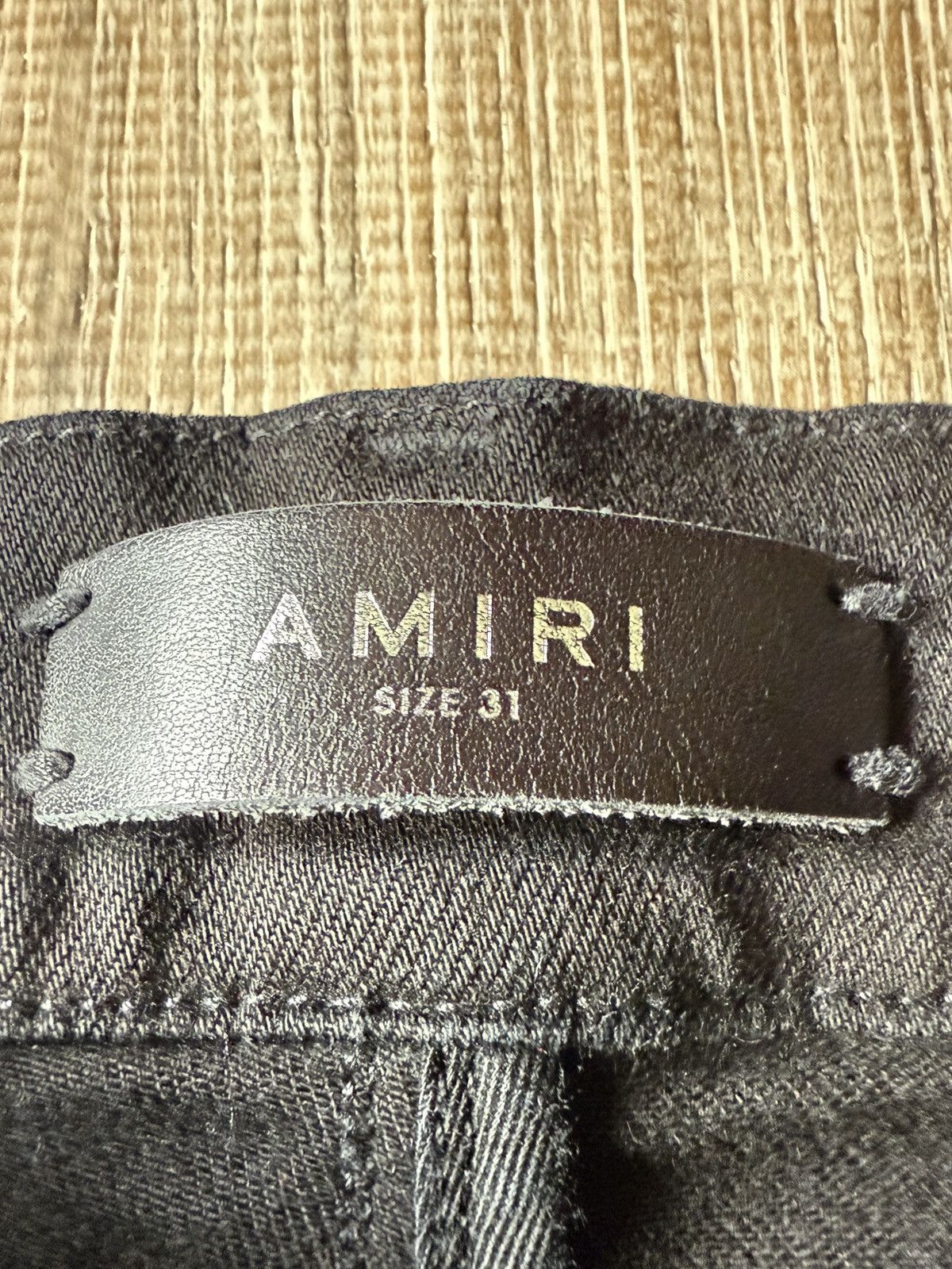 Amiri Amiri Distressed Black Jeans Size US 31 - 4 Thumbnail