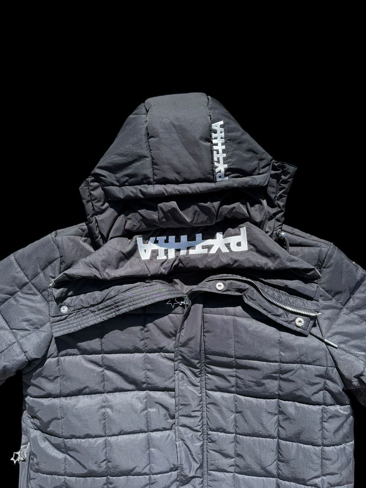Pythia PYTHIA Quilted Hooded Jacket – “Every Day is a Rainy Day” Size US S / EU 44-46 / 1 - 8 Thumbnail