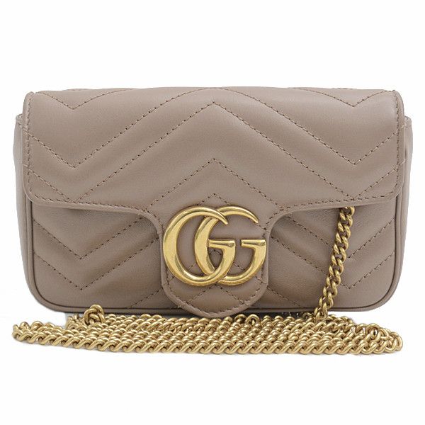 Gucci Gucci Gucci GG Marmont Quilted Leather Super Mini Bag 476433 Leather Crossbody Bag 476433 Size ONE SIZE - 1 Thumbnail