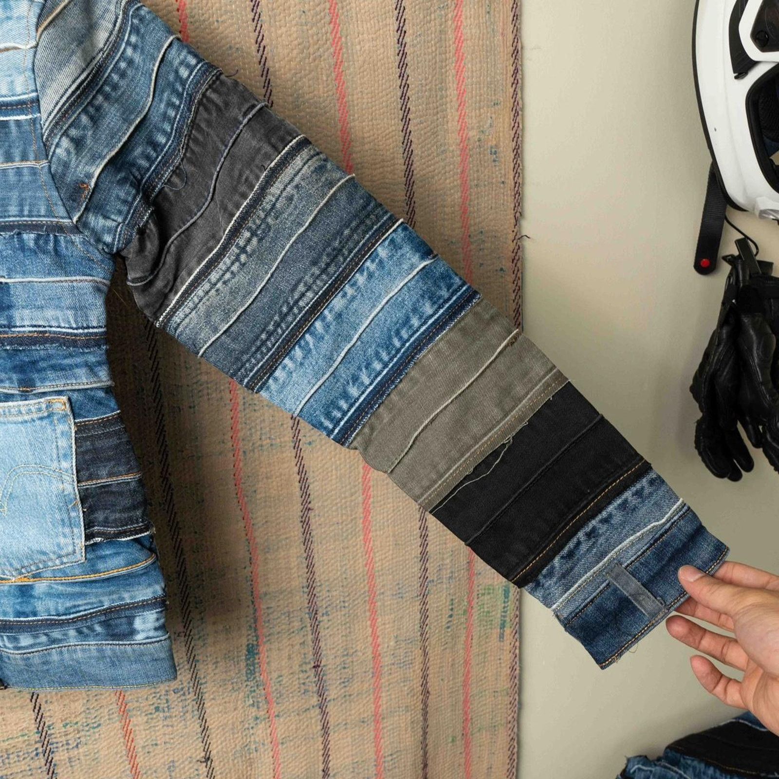 Levi's Custom upcycled levis denim jacket small Size US S / EU 44-46 / 1 - 4 Thumbnail