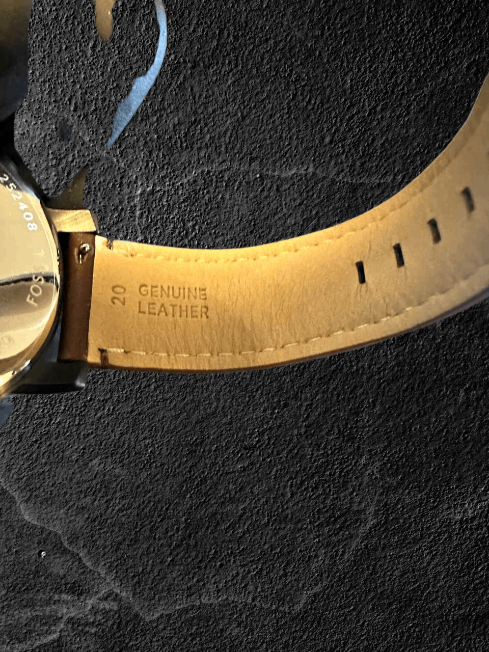 Fossil Fossil Rhett Multifunction Watch Black Dial Brown Leather Size ONE SIZE - 6 Thumbnail