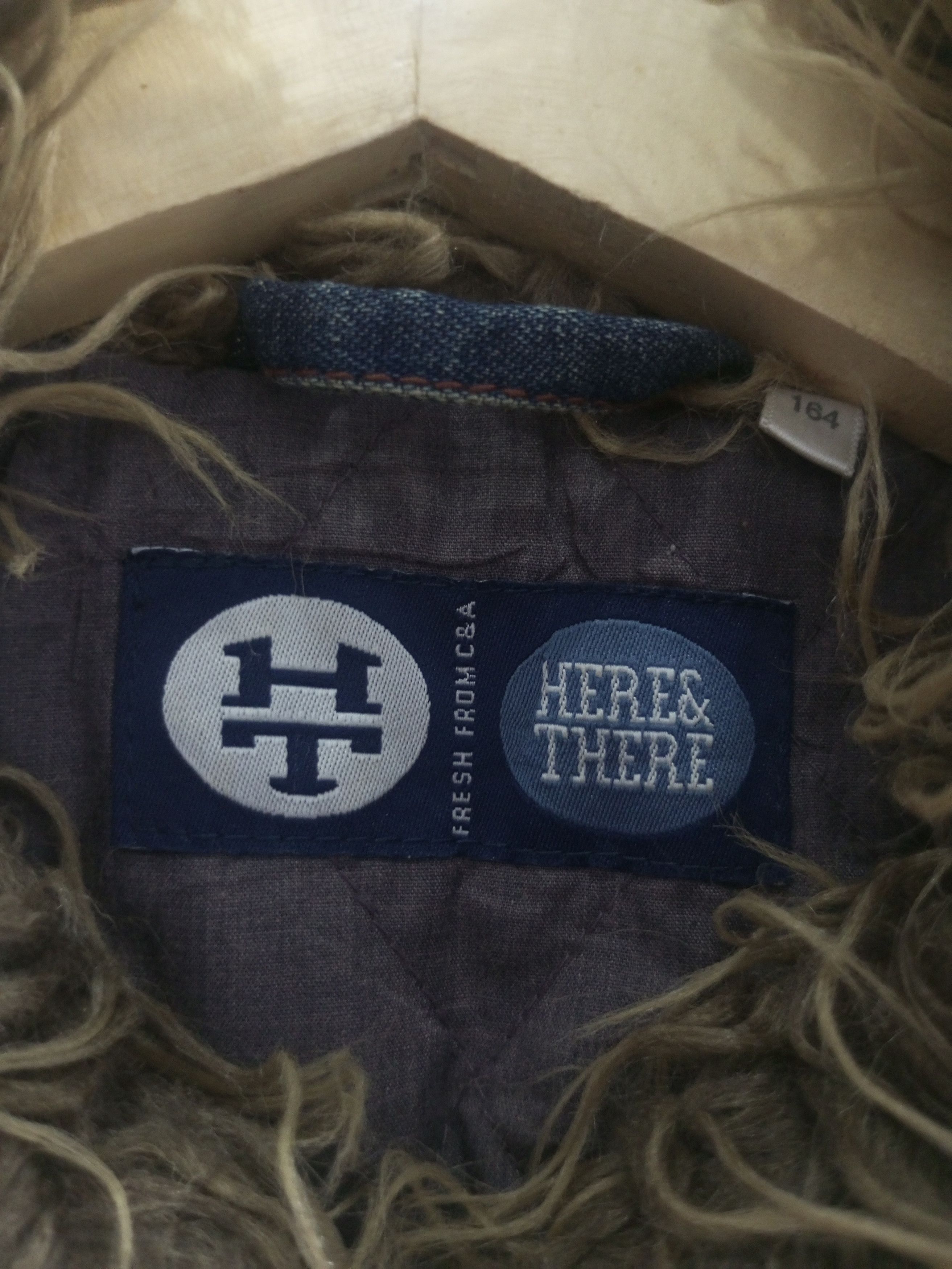 20471120 Here there fur jacket denim mix corduroy hidden pocket Size US M / EU 48-50 / 2 - 13 Thumbnail