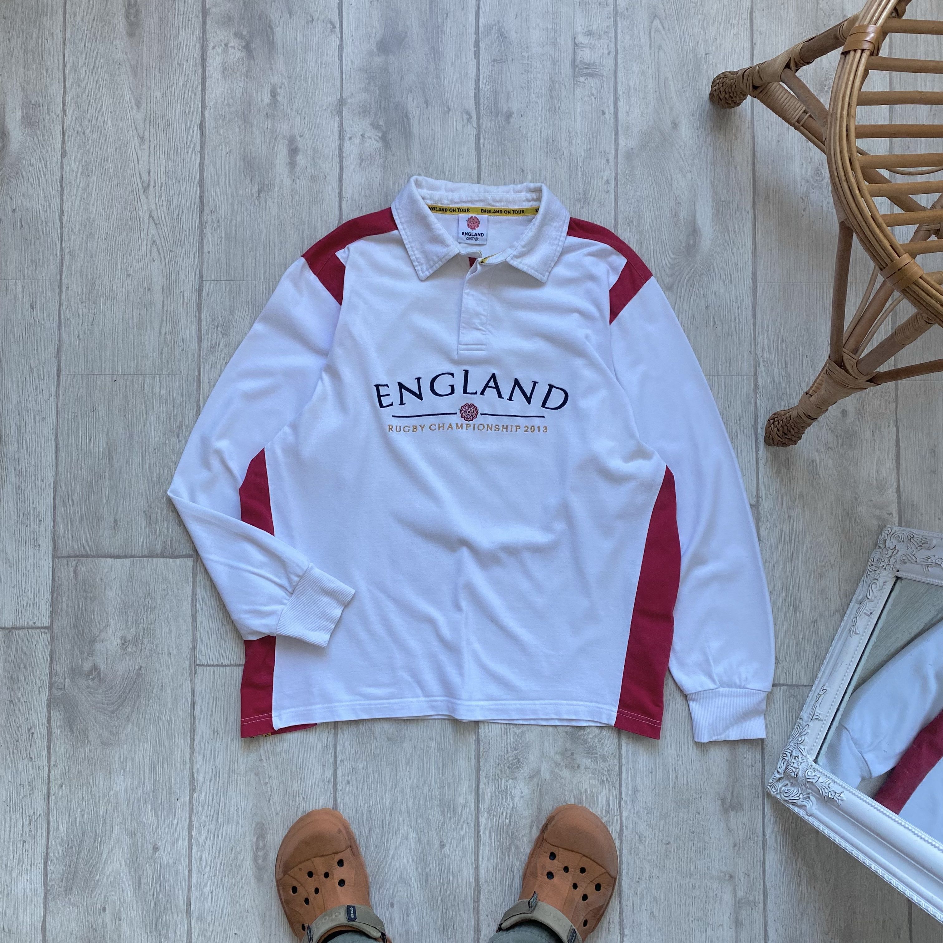 Cotton Traders 🏈 Vintage England Rugby jersey Championship Shirt blockore Size US XL / EU 56 / 4 - 1 Thumbnail