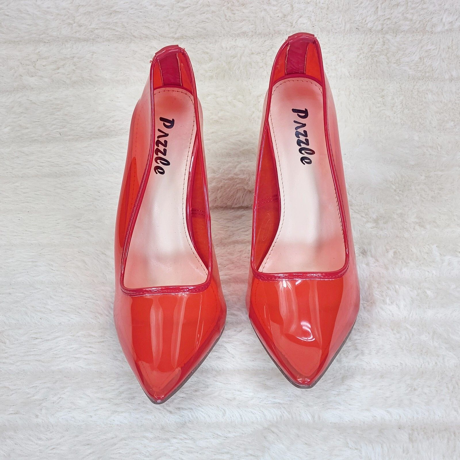 Other PVC Jelly Translucent High Heel Pointy Toe Stiletto Pumps Sh Size US 9 / IT 39 - 3 Thumbnail