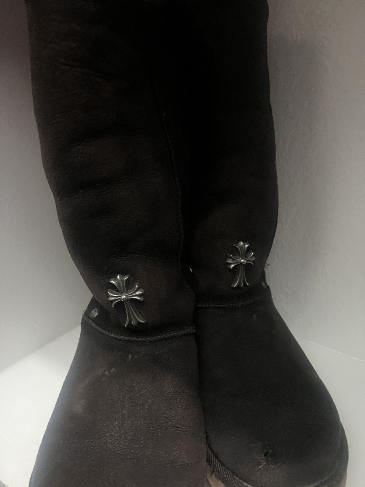 Chrome Hearts × Ugg Chrome Hearts X Uggs US8-8.5 Brown Cross Boots Size US 8 / EU 41 - 19 Thumbnail