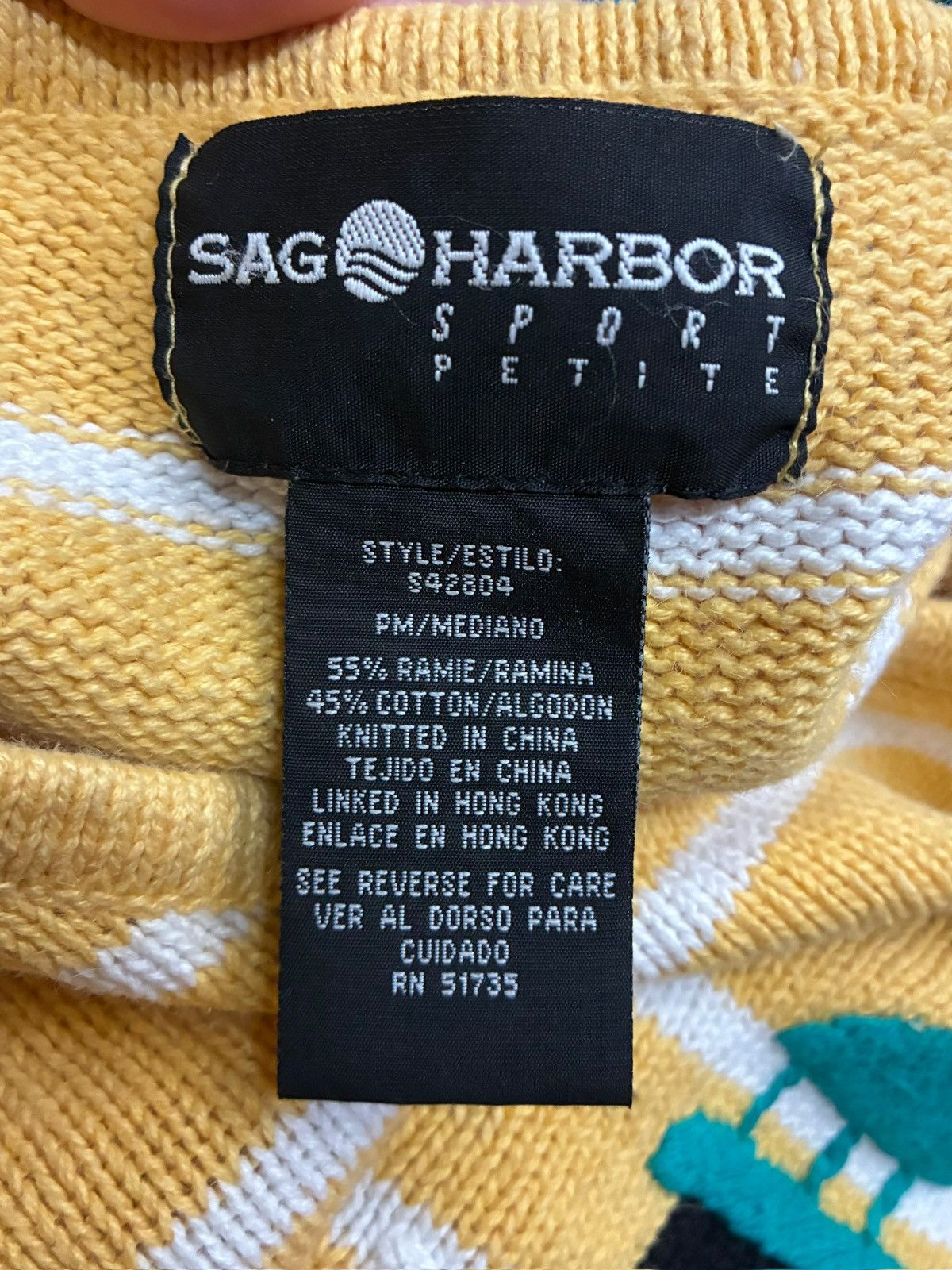 Other Vintage Sag Harbor Sport Petite Lighthouse Sweater Size M / US 6-8 / IT 42-44 - 7 Thumbnail