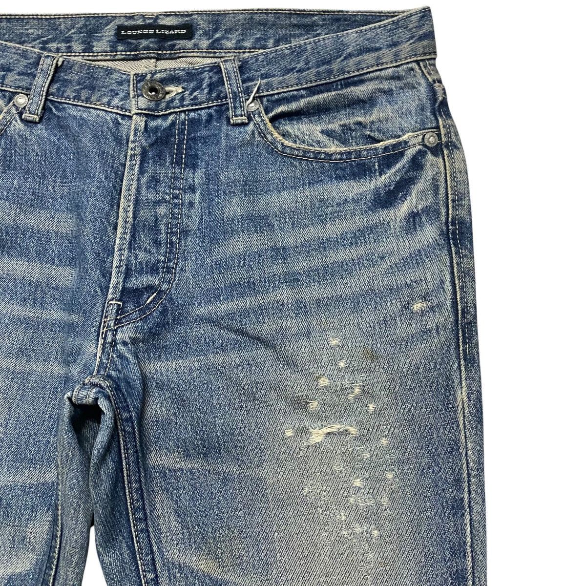 Lounge Lizard Vintage Lounge Lizard Distressed Denim Jeans Size US 31 - 6 Thumbnail