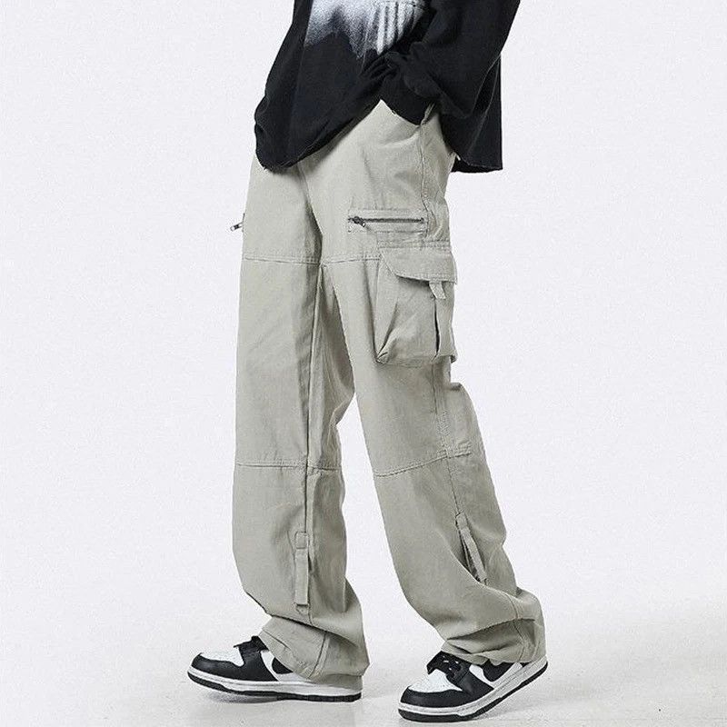 Japanese Brand Baggy Cargo Green Pants Size US 31 - 1 Thumbnail