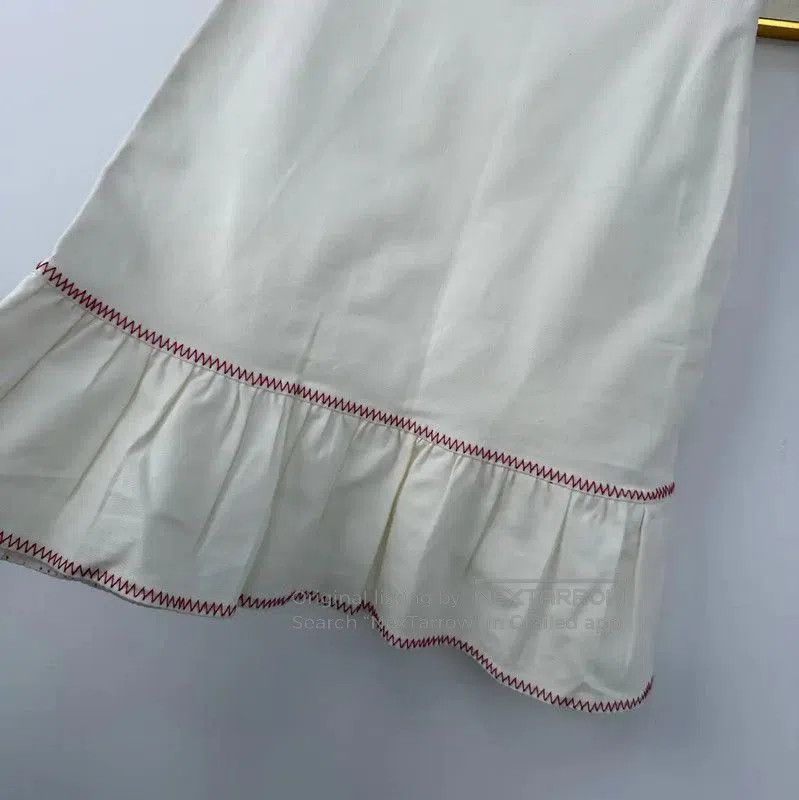 Moschino Moschino White Cotton Blend Summer Skirt . Size 23" - 4 Thumbnail