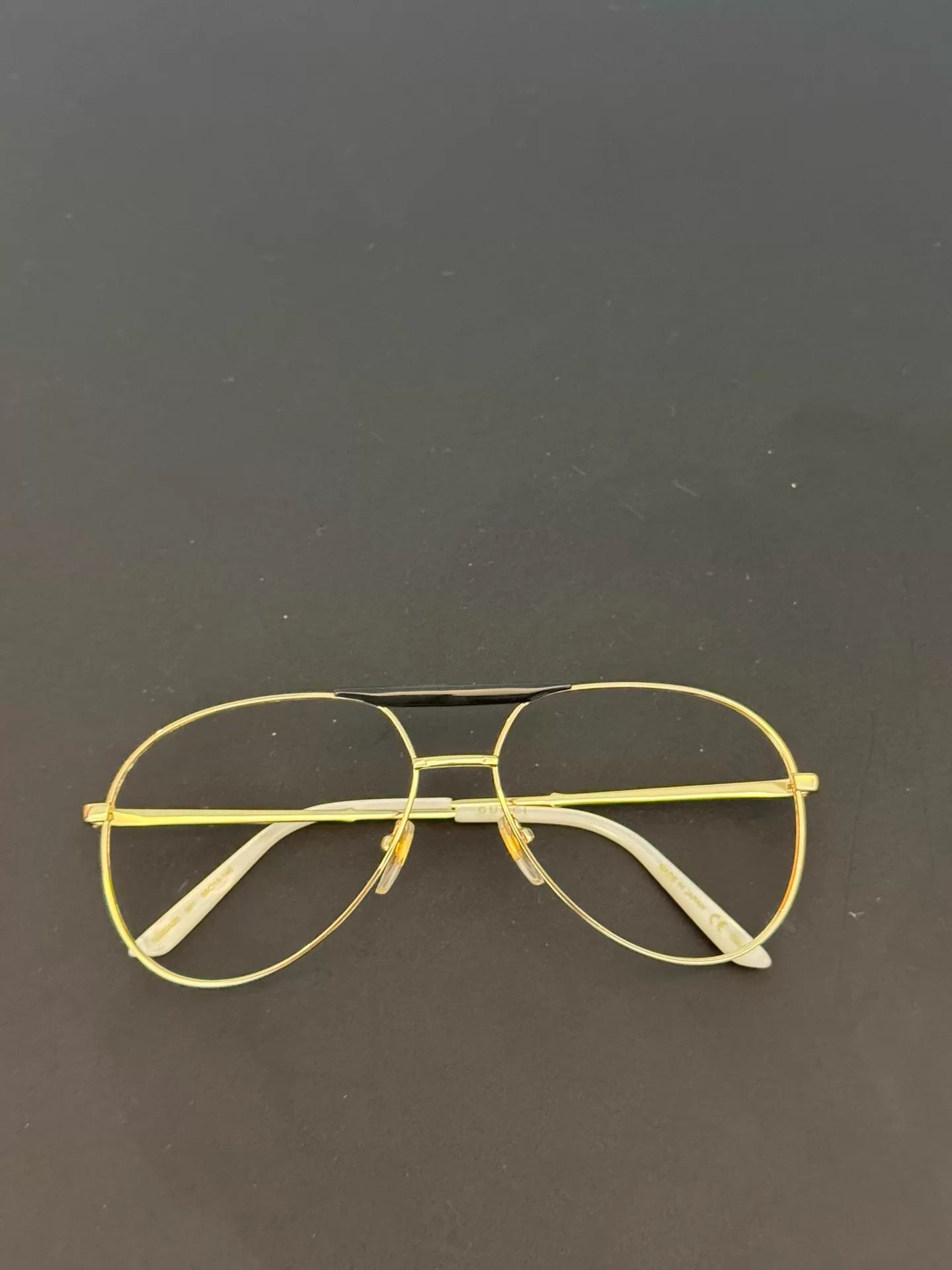 Gucci Gucci Gold Frame Glasses No Lenses Mai Style Size ONE SIZE - 5 Thumbnail