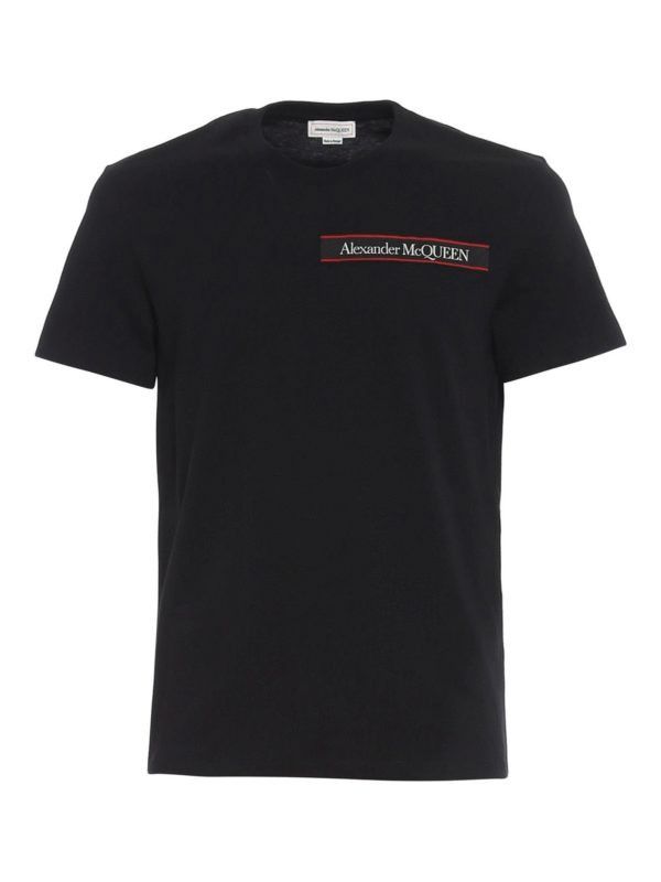 Alexander McQueen o1y1024 Oversize-T-Shirt In Black Size US M / EU 48-50 / 2 - 1 Thumbnail