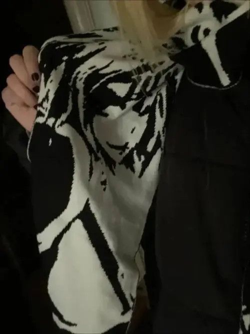 VIBE winter scarf Anime print Size ONE SIZE - 4 Thumbnail