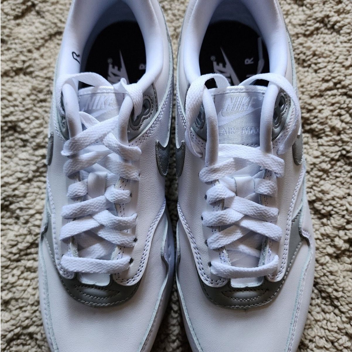 Nike Wmns Nike By You Air Max 1 White Brand New Sz 9 Size US 9 / IT 39 - 4 Thumbnail