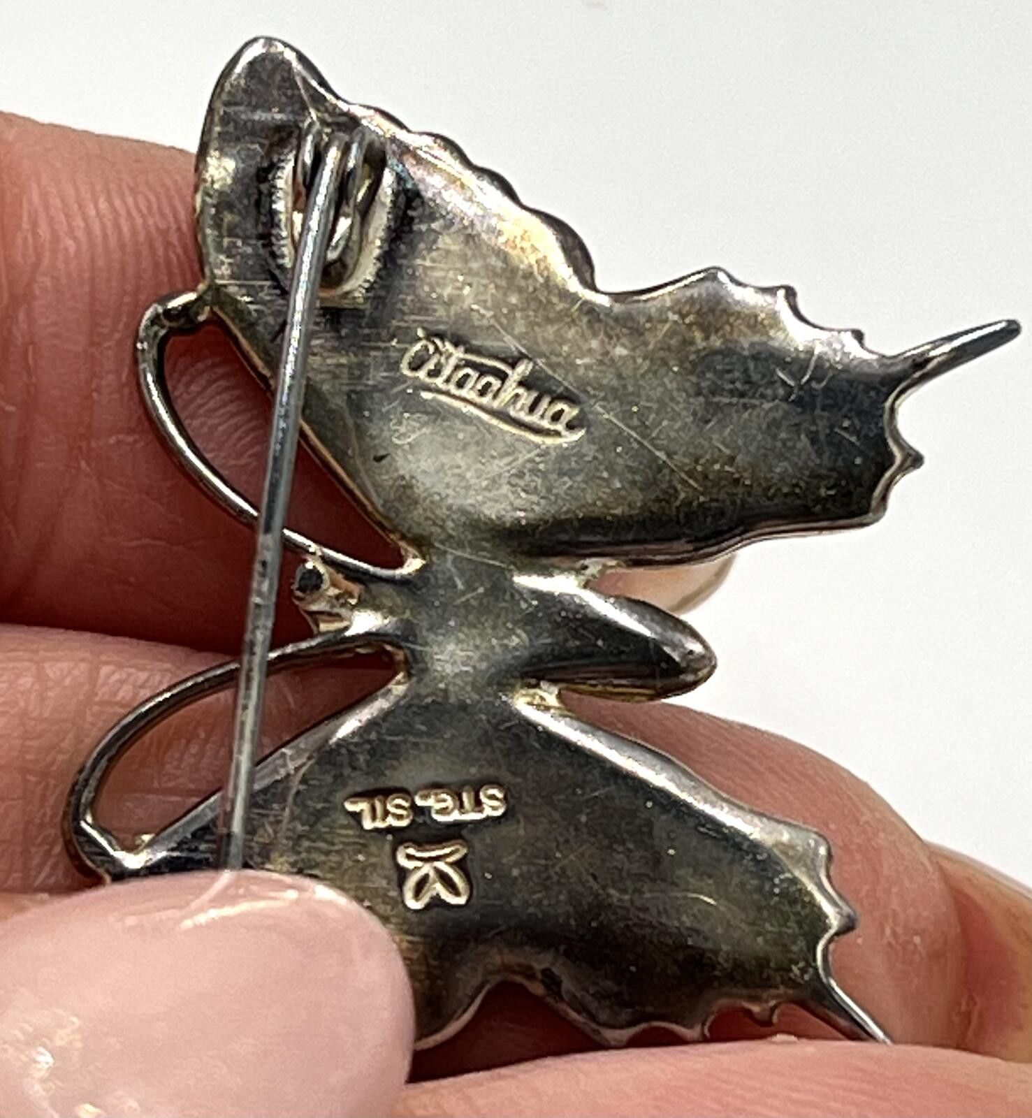 Other Ataahua Sterling Silver Abalone/Paua Shell Butterfly Brooch Size ONE SIZE - 6 Thumbnail