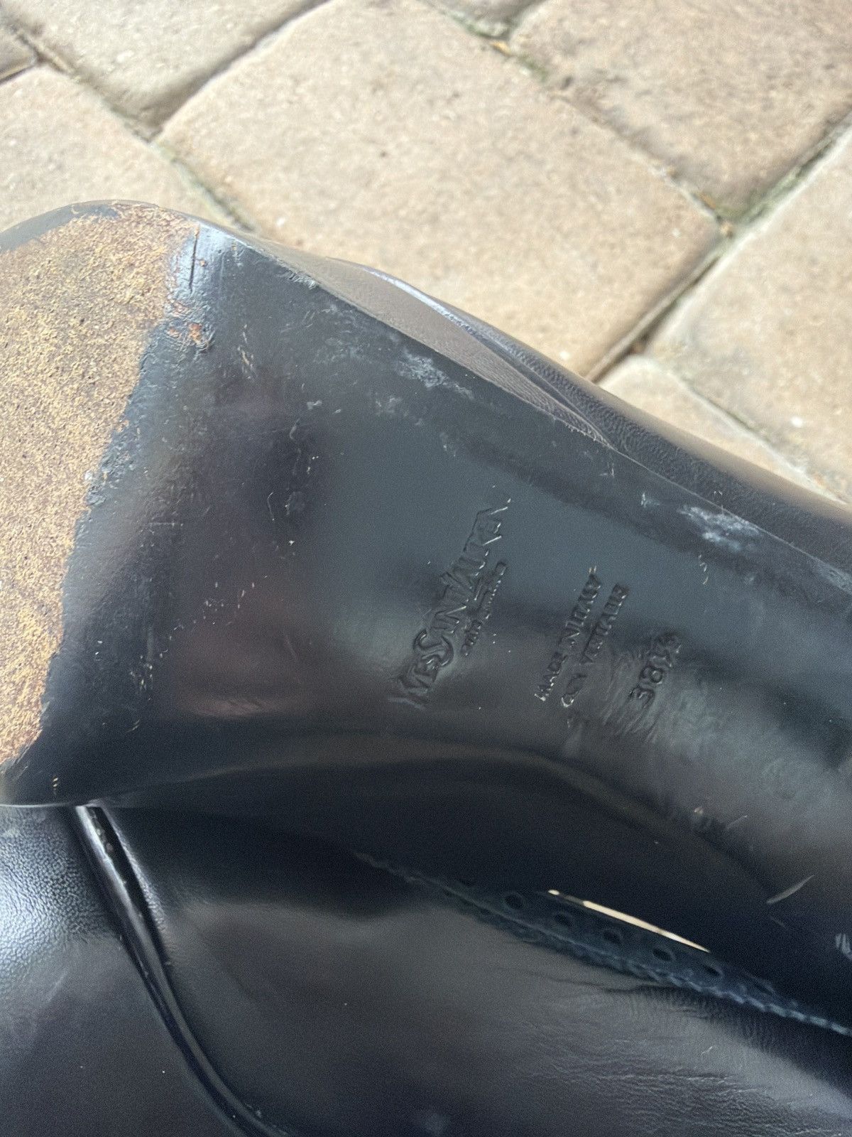 Yves Saint Laurent 2000s YSL Mary Jane Stiletto Pumps Size US 8.5 / IT 38.5 - 4 Thumbnail